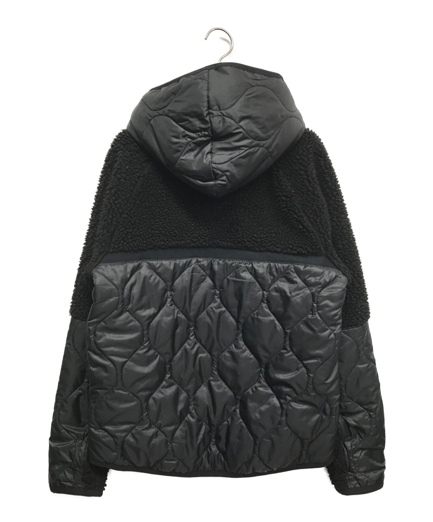 NIKE (ナイキ) ボアフリース キルティングジャケット ブラック サイズ:M