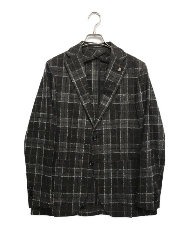 中古・古着通販】TAGLIATORE (タリアトーレ) ウールチェックテーラード 