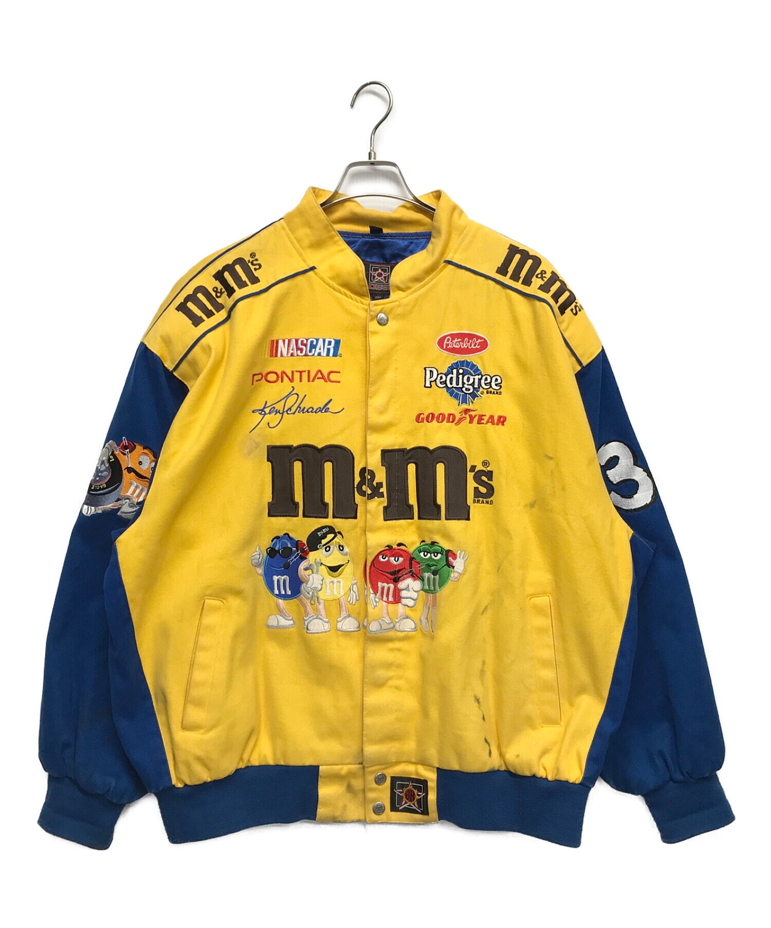 JH DESIGN (ジェイエイチデザイン) M&M'sレーシングジャケット イエロー×ブルー サイズ:2XL