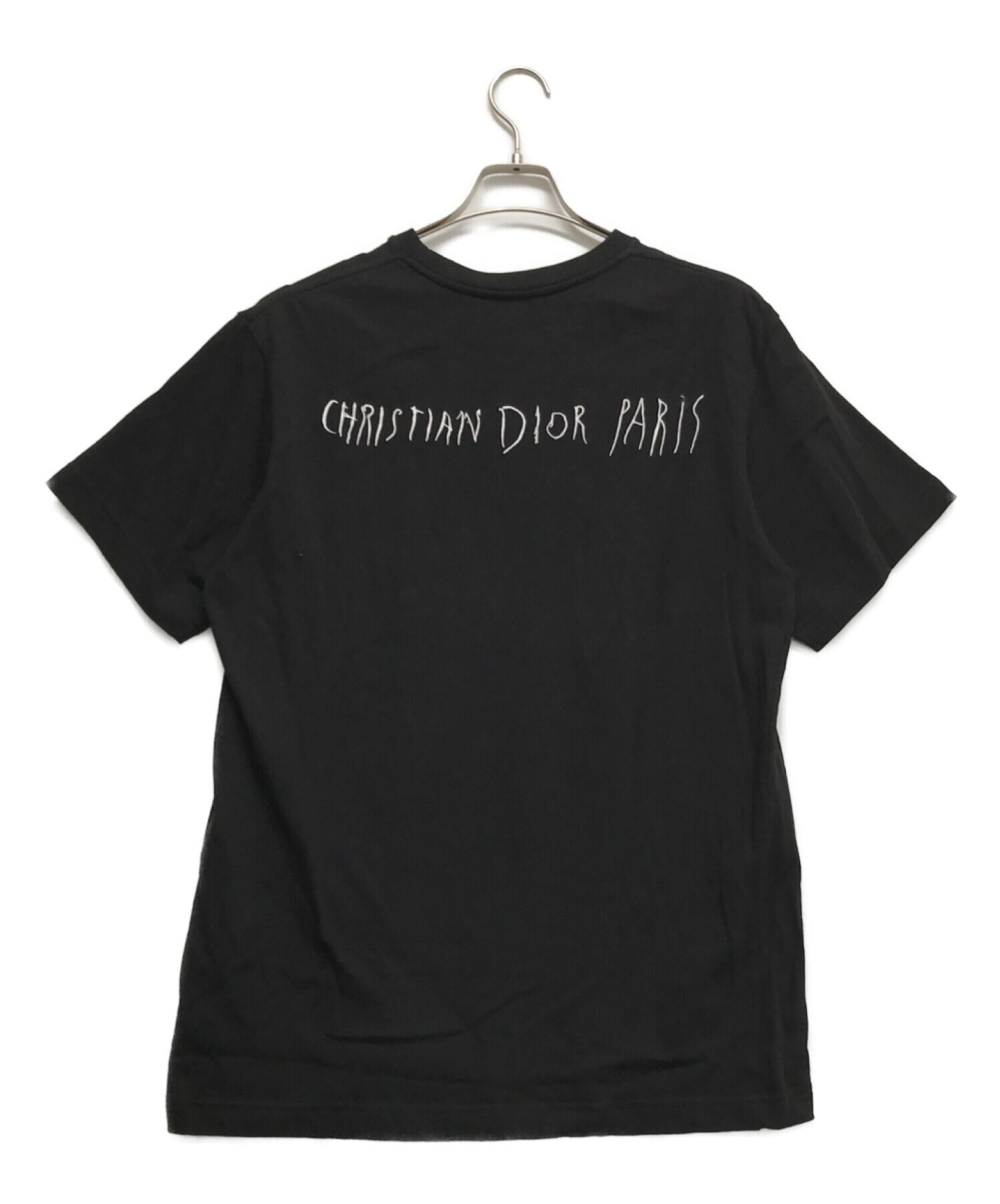 Dior Homme (ディオール オム) 19AWレイモンドペティボーン刺繍ロゴ 半袖Tシャツ ブラック サイズ:M