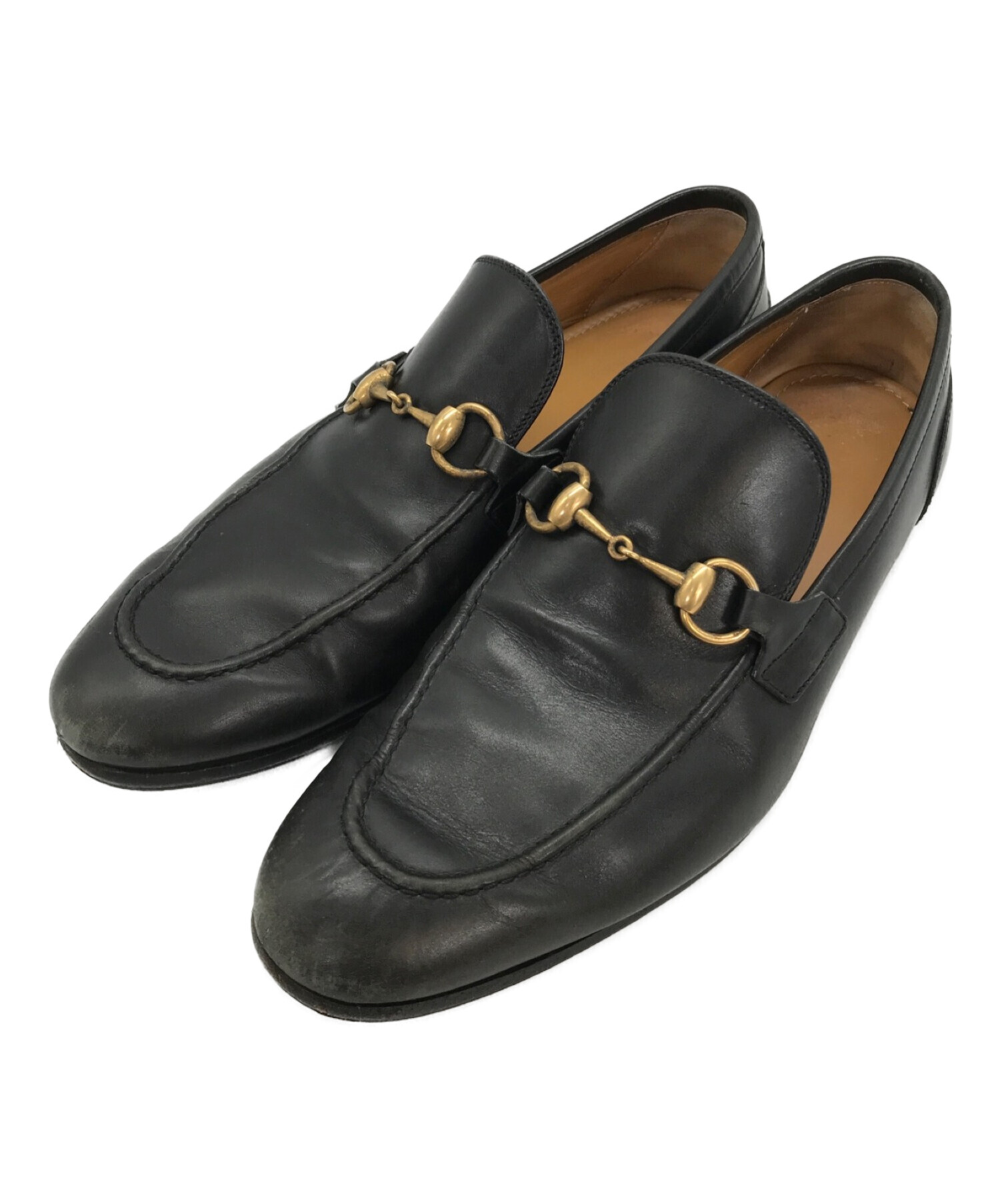 中古・古着通販】GUCCI (グッチ) レザー ヨルダーンホースビット 