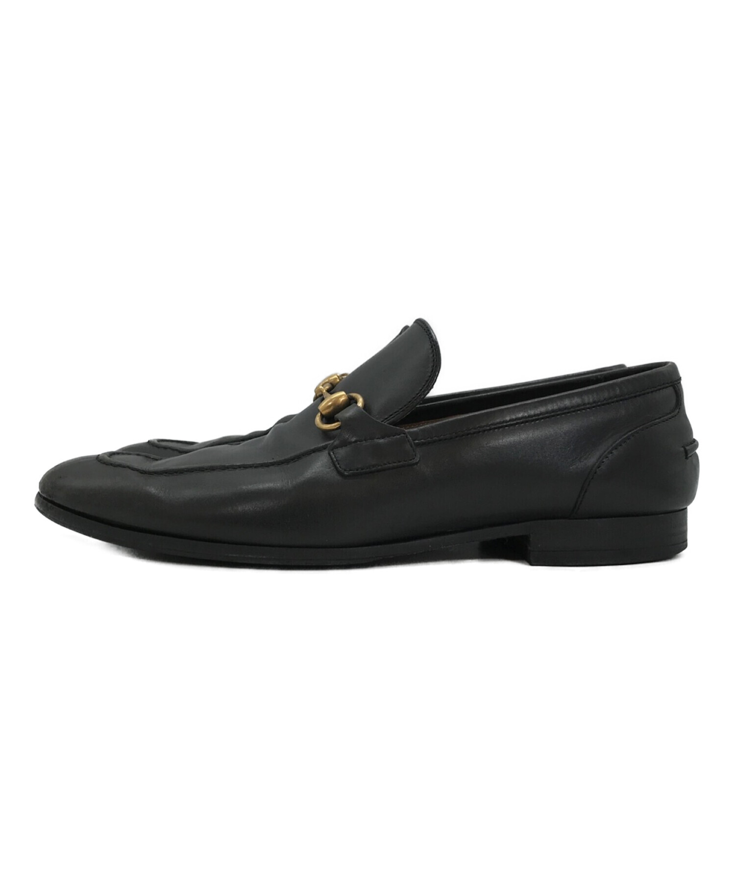 中古・古着通販】GUCCI (グッチ) レザー ヨルダーンホースビット 