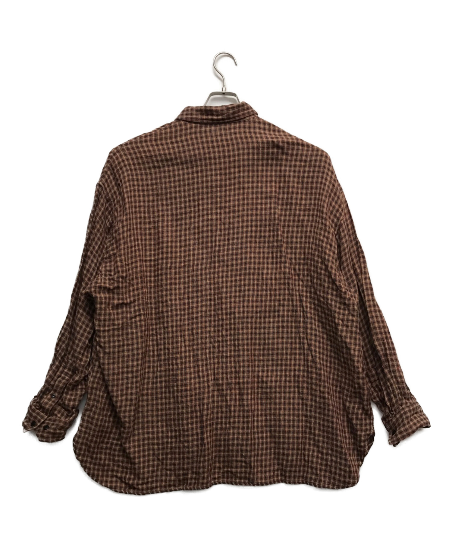 Confect リネンガンクラブチェックミリタリーバギーシャツ 16年目も