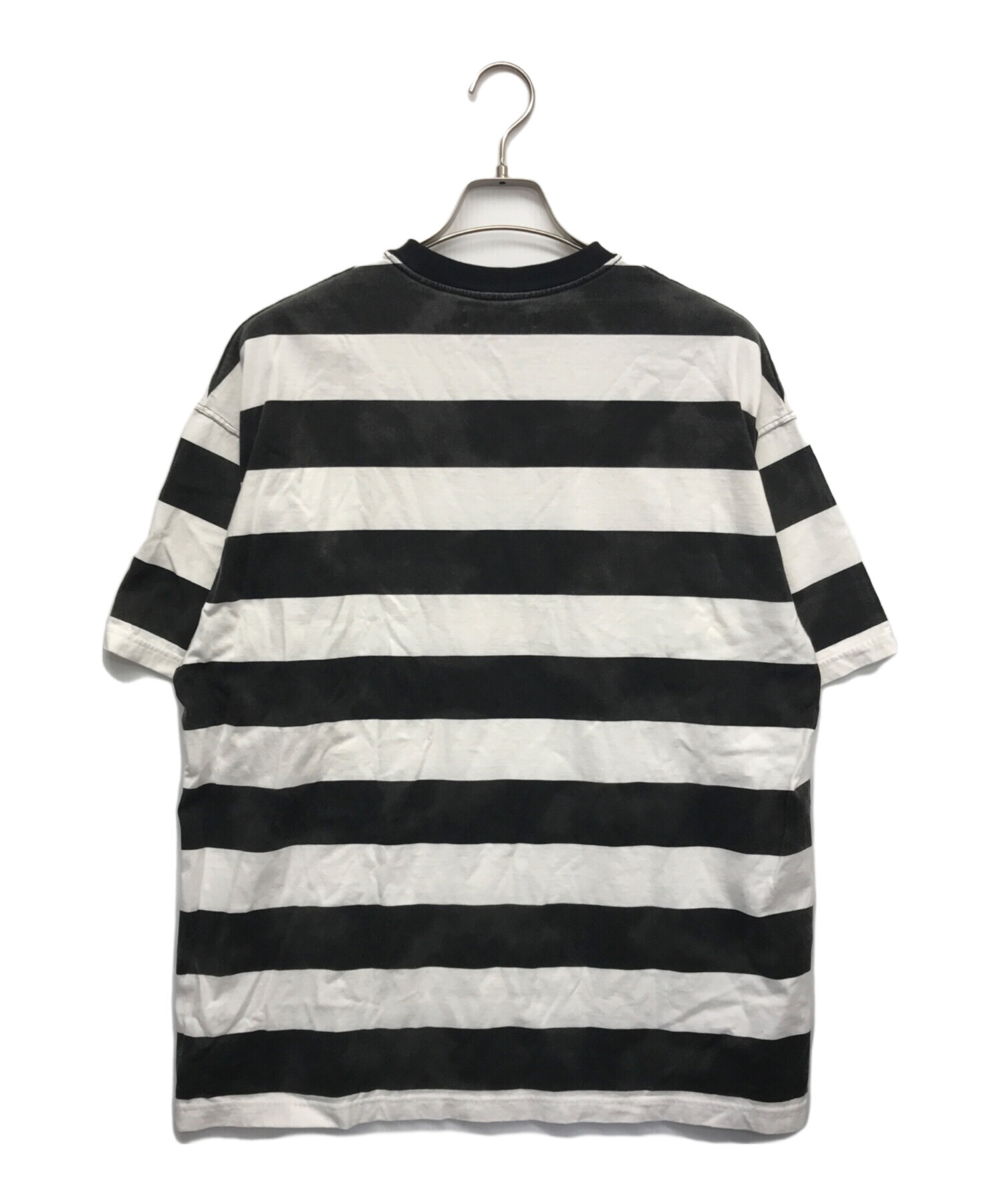 中古・古着通販】MINEDENIM (マインデニム) Hazy Bold Border T-SH 