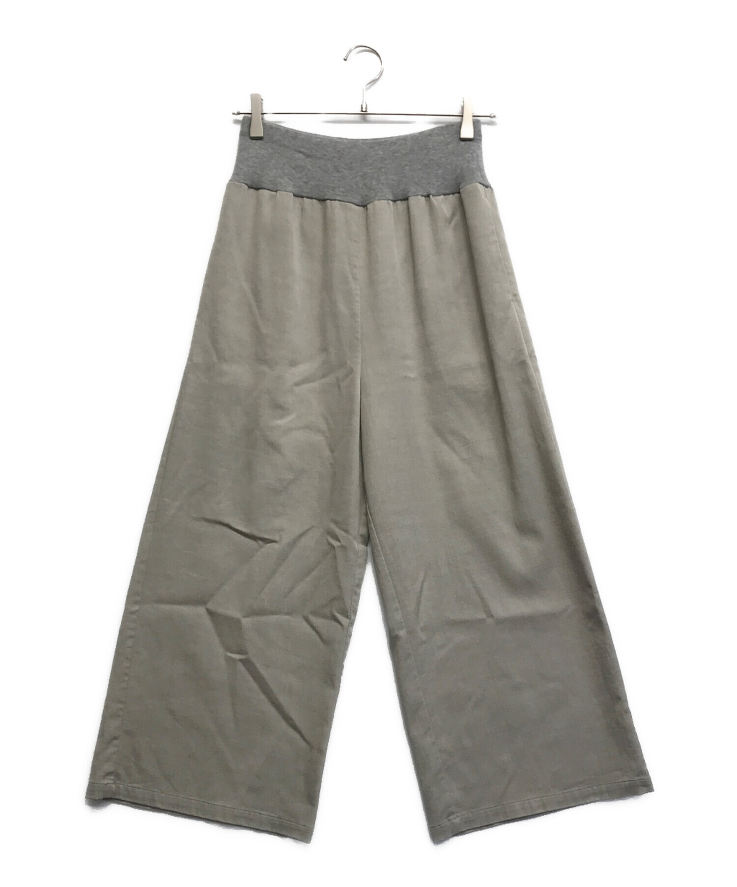 ビアズリー ウエストリブパンツ グレー サイズ2 中古・古着通販