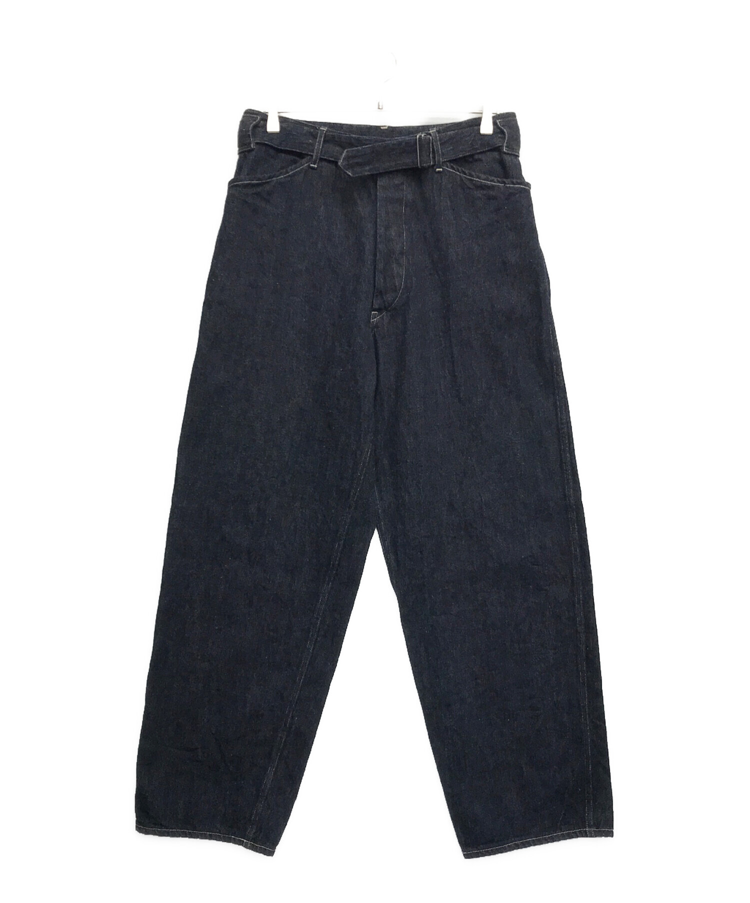 中古・古着通販】COMOLI (コモリ) デニム ベルテッドパンツ インディゴ 