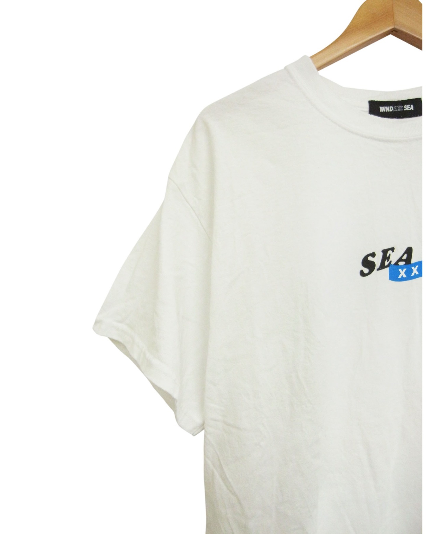WIND AND SEA×GOD SELECTION XXX (ウィンダンシー×ゴッドセレクショントリプルエックス) サークルロゴプリントTシャツ  ホワイト サイズ:L 2020SSモデル