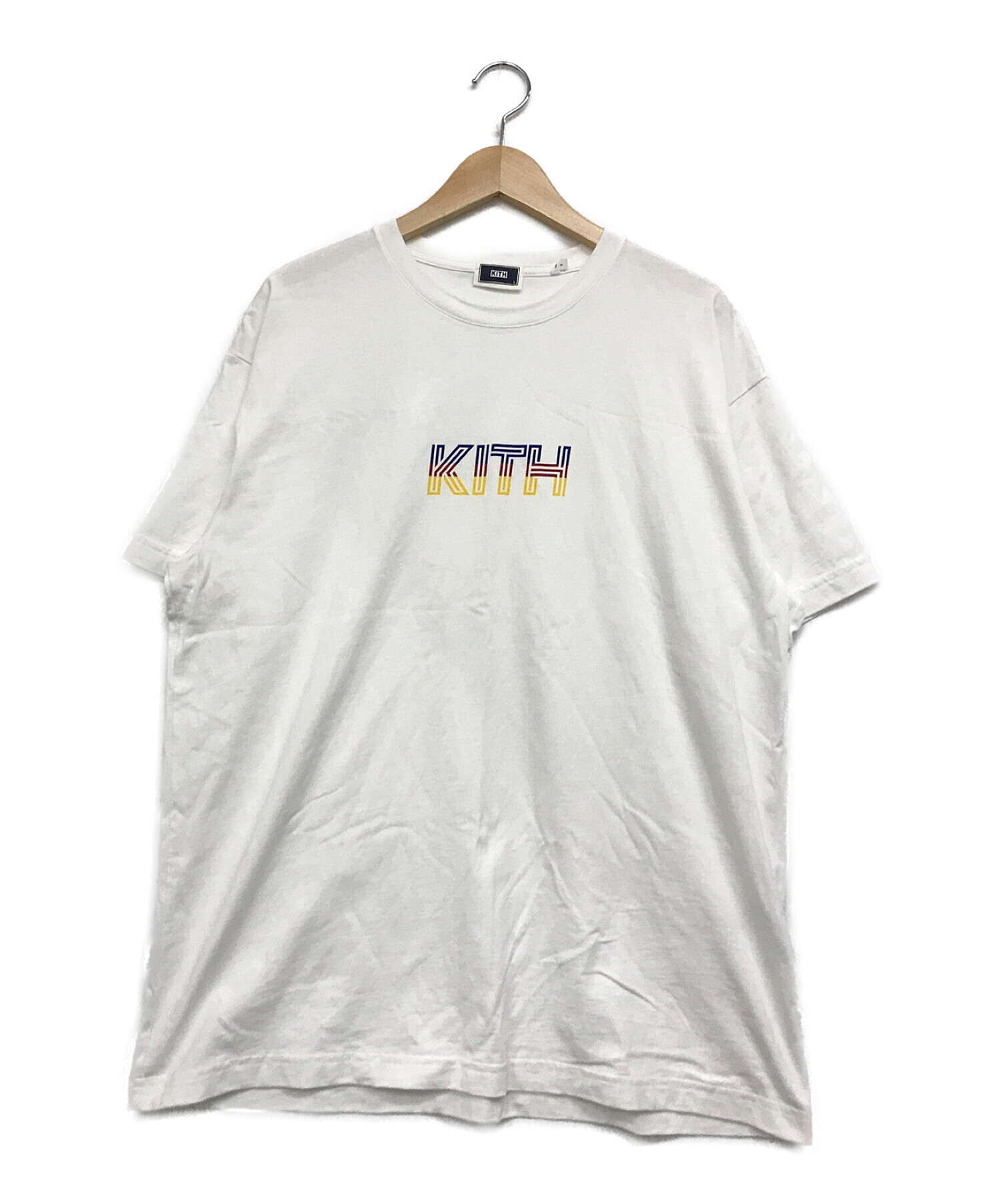 中古・古着通販】KITH (キス) プリントTシャツ ホワイト サイズ:L  