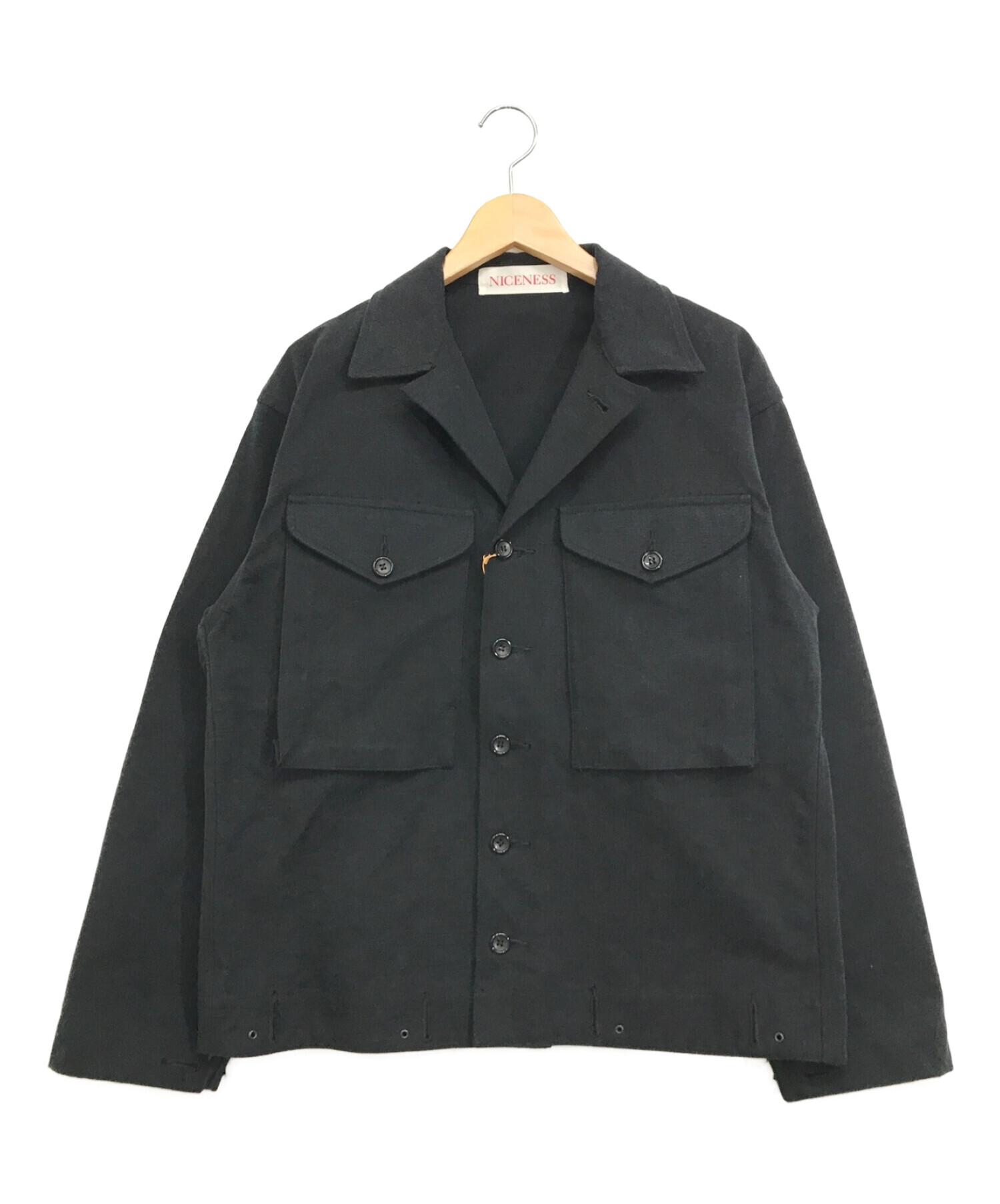 NICENESS (ナイスネス) エドウィンワークジャケット ブラック サイズ:M