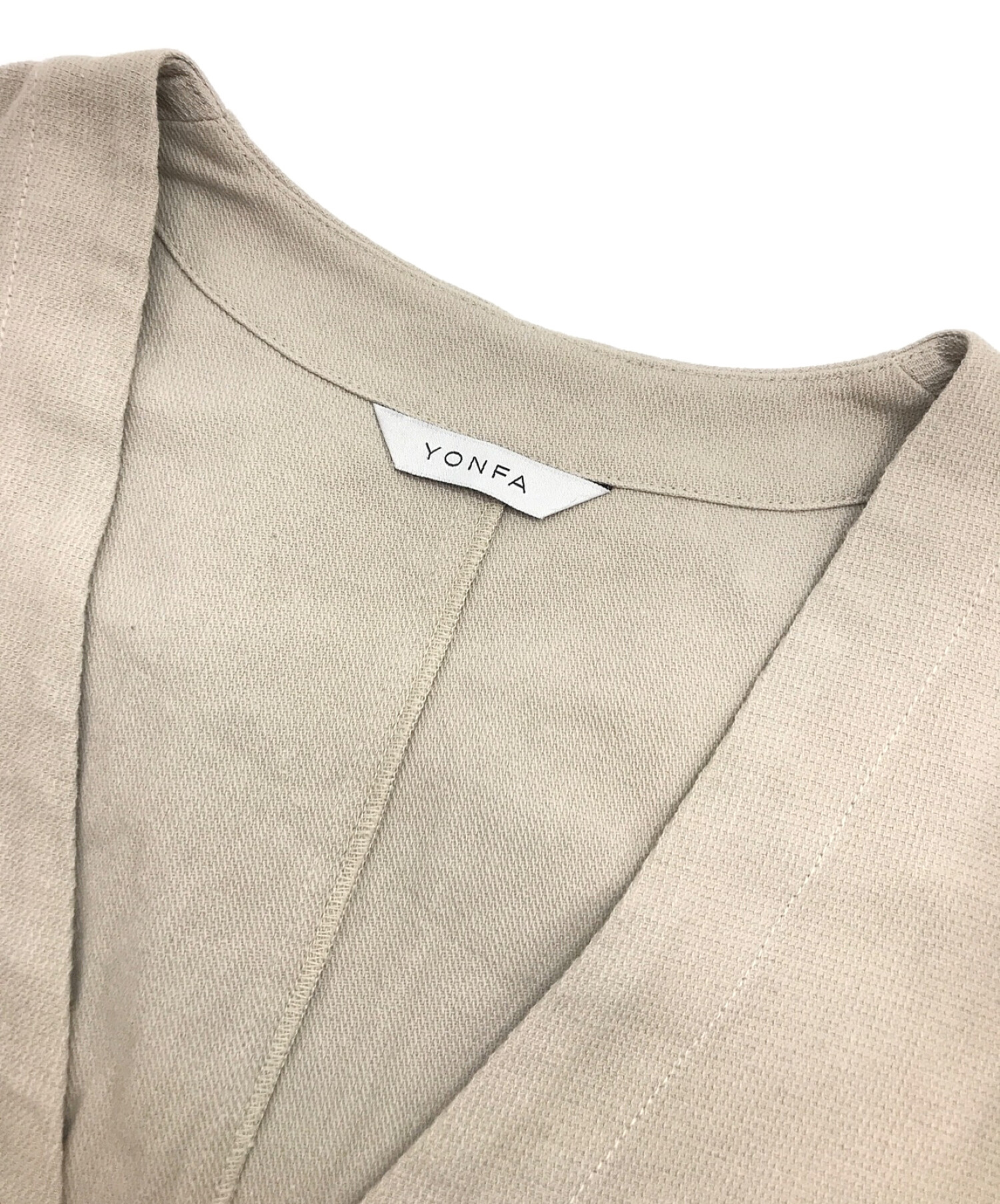 中古・古着通販】YONFA (ヨンファ) コットン Vネックプルオーバー 