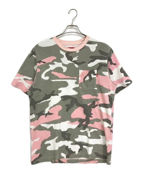 02SS シュプリーム SUPREME ポルノ 総柄 Tシャツ サイズL ピンク