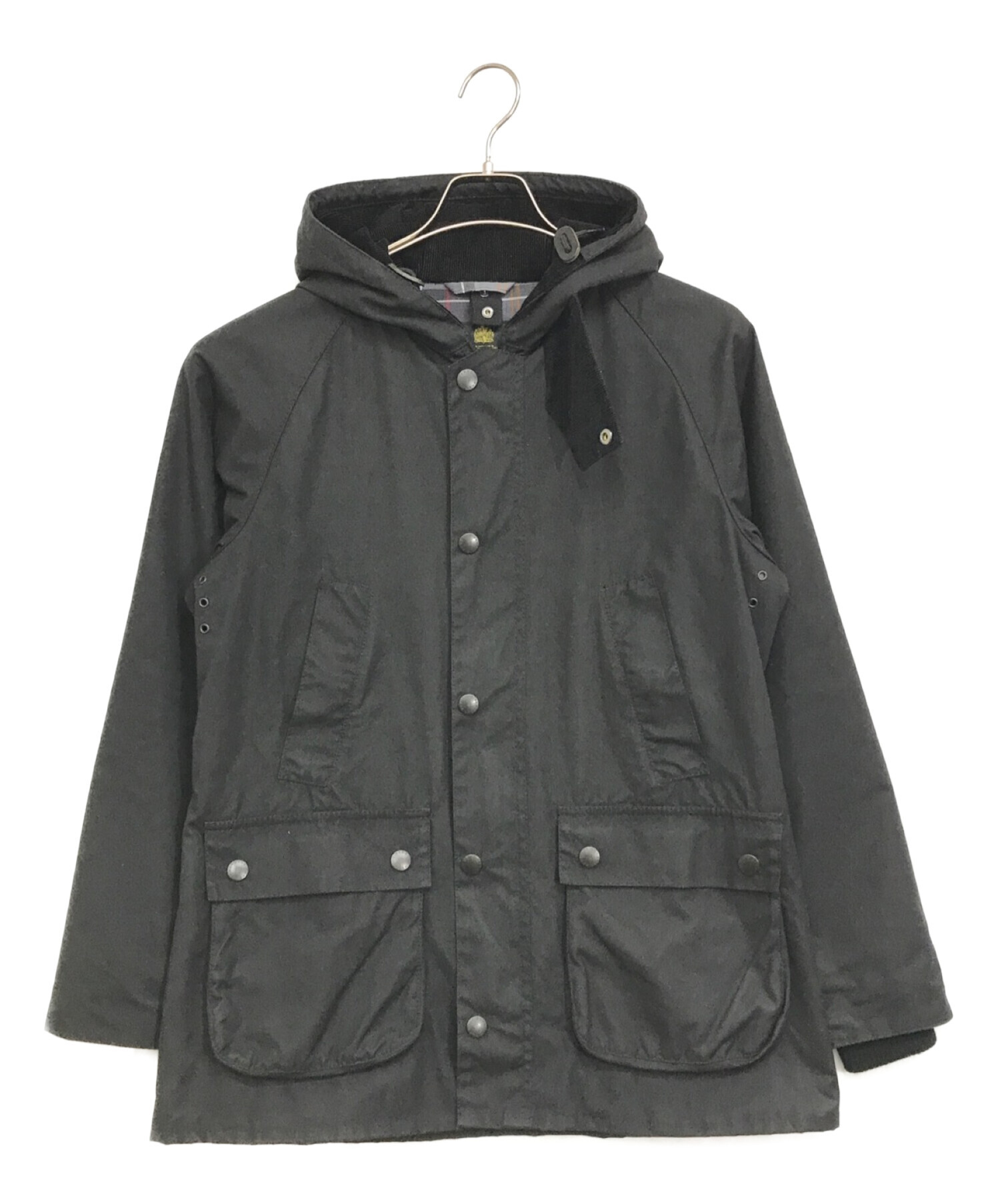Barbour バブアー HOODED BEDALE SL ブラック 38 | tradexautomotive.com