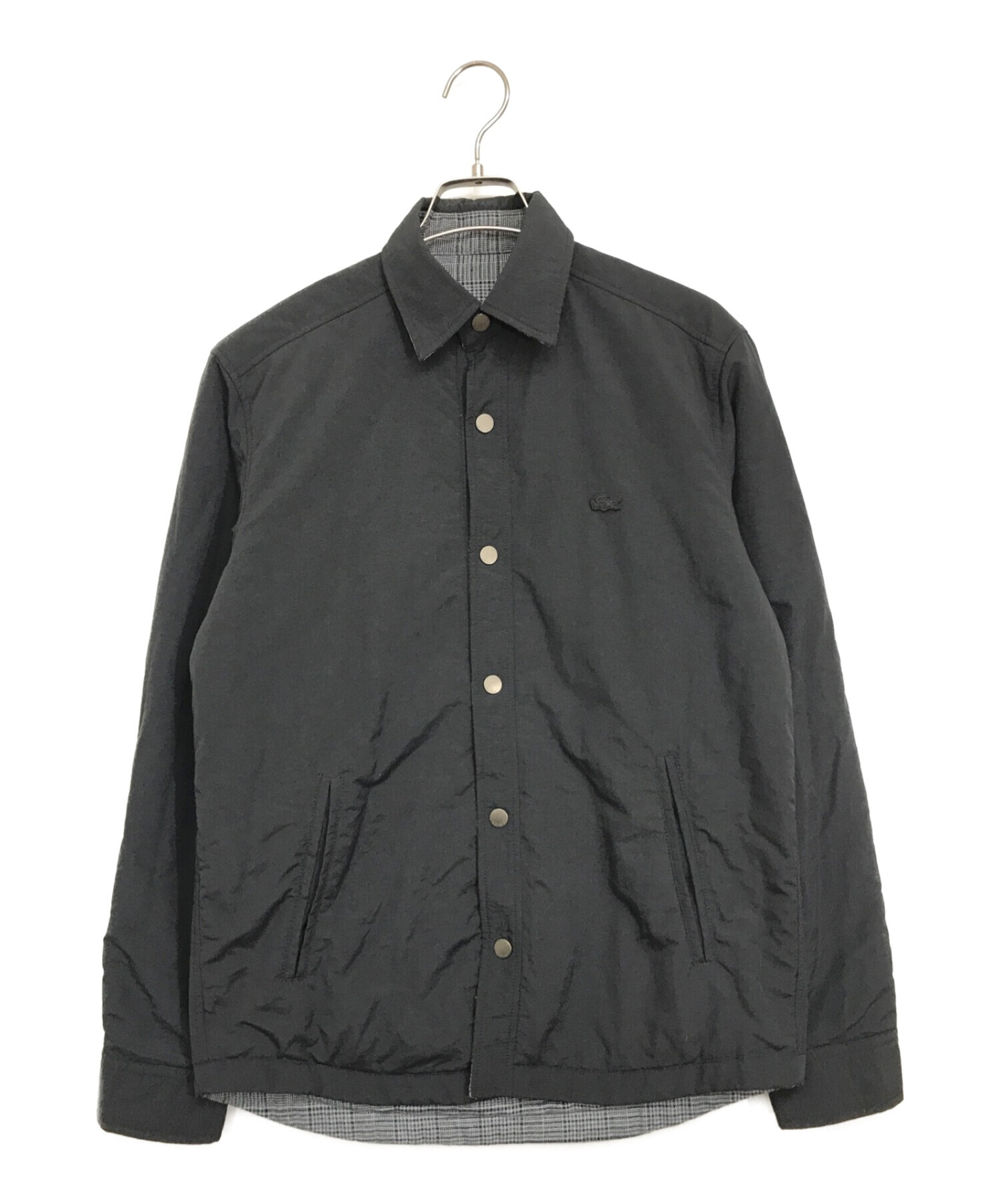 LACOSTE (ラコステ) 中綿リバーシブルシャツジャケット ブラック サイズ:S