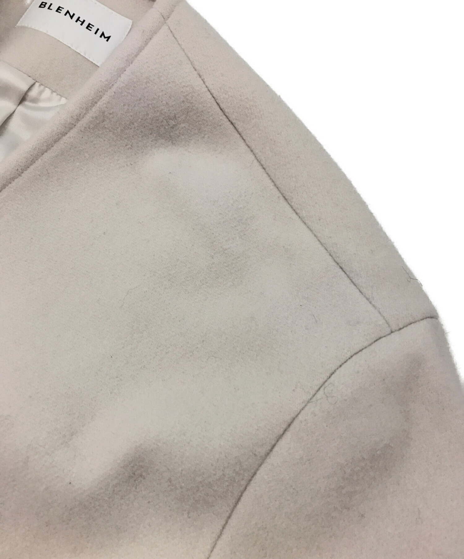 お買い得‼︎ BLENHEIM ブレンヘイム ノーカラー ラムレザージャケット  