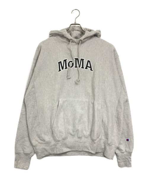 中古・古着通販】Champion (チャンピオン) MoMA (モマ) 12oz REVERSE WEAVE PULLOVER HOODIE /  リバースウィーブプルオーバーパーカー グレー サイズ:XL｜ブランド・古着通販 トレファク公式【TREFAC FASHION】スマホサイト