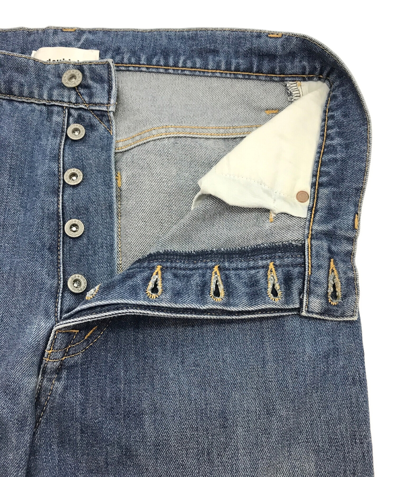 中古・古着通販】doublet (ダブレット) CASHMERE DENIM BOOT-CUT PANTS 