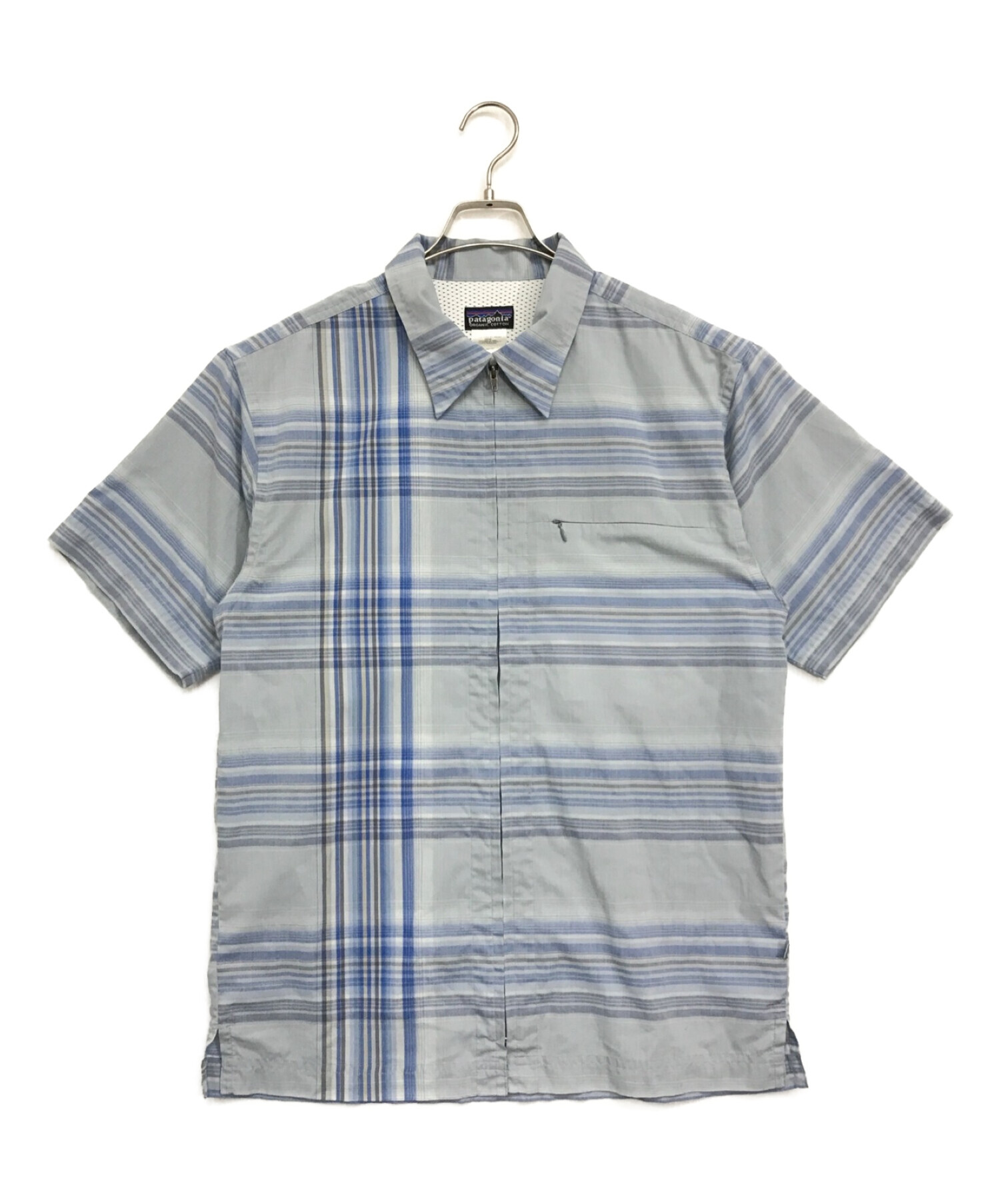 中古・古着通販】Patagonia (パタゴニア) rhythm 半袖ジップシャツ 