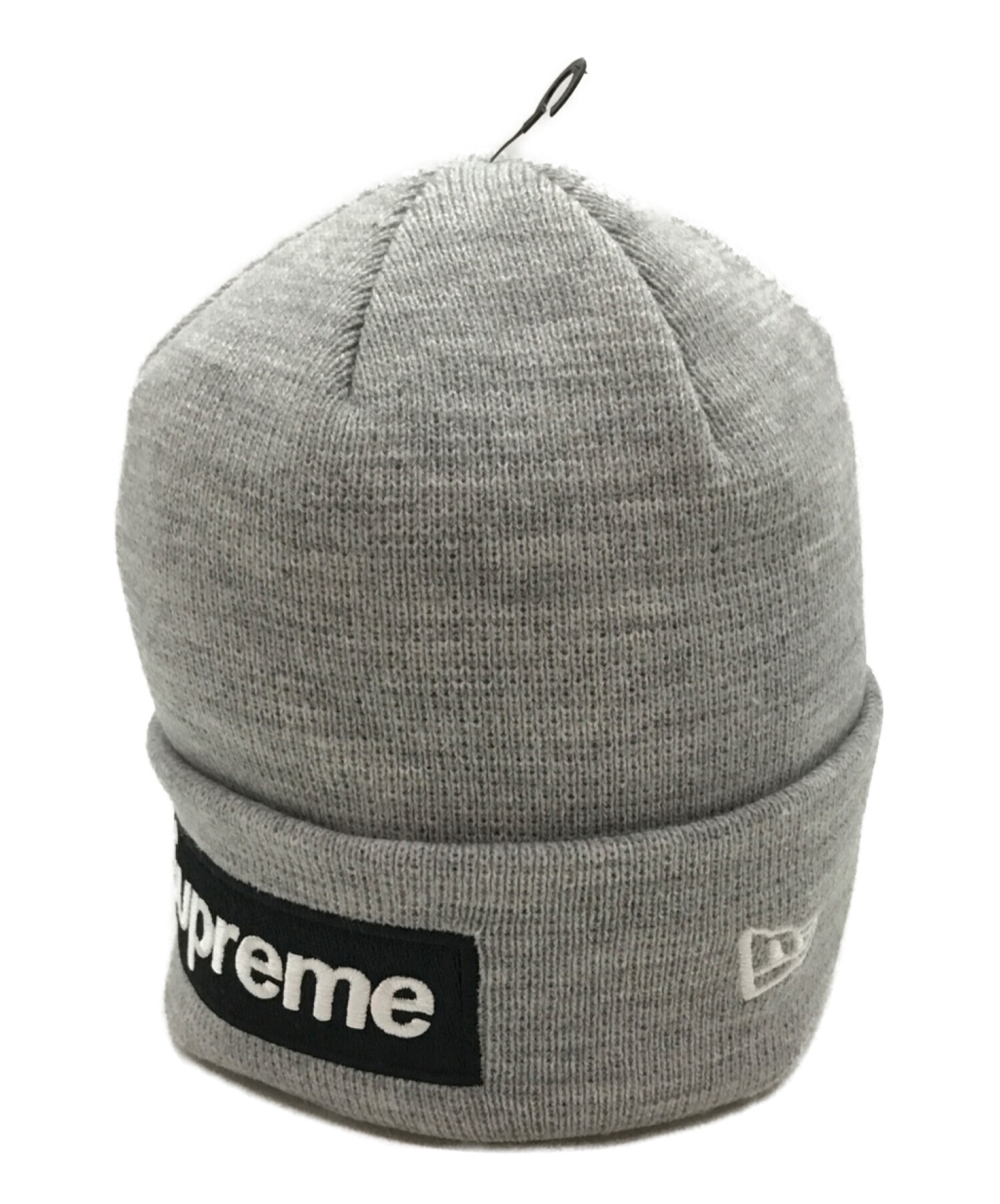 Supreme box logo beanie black grey