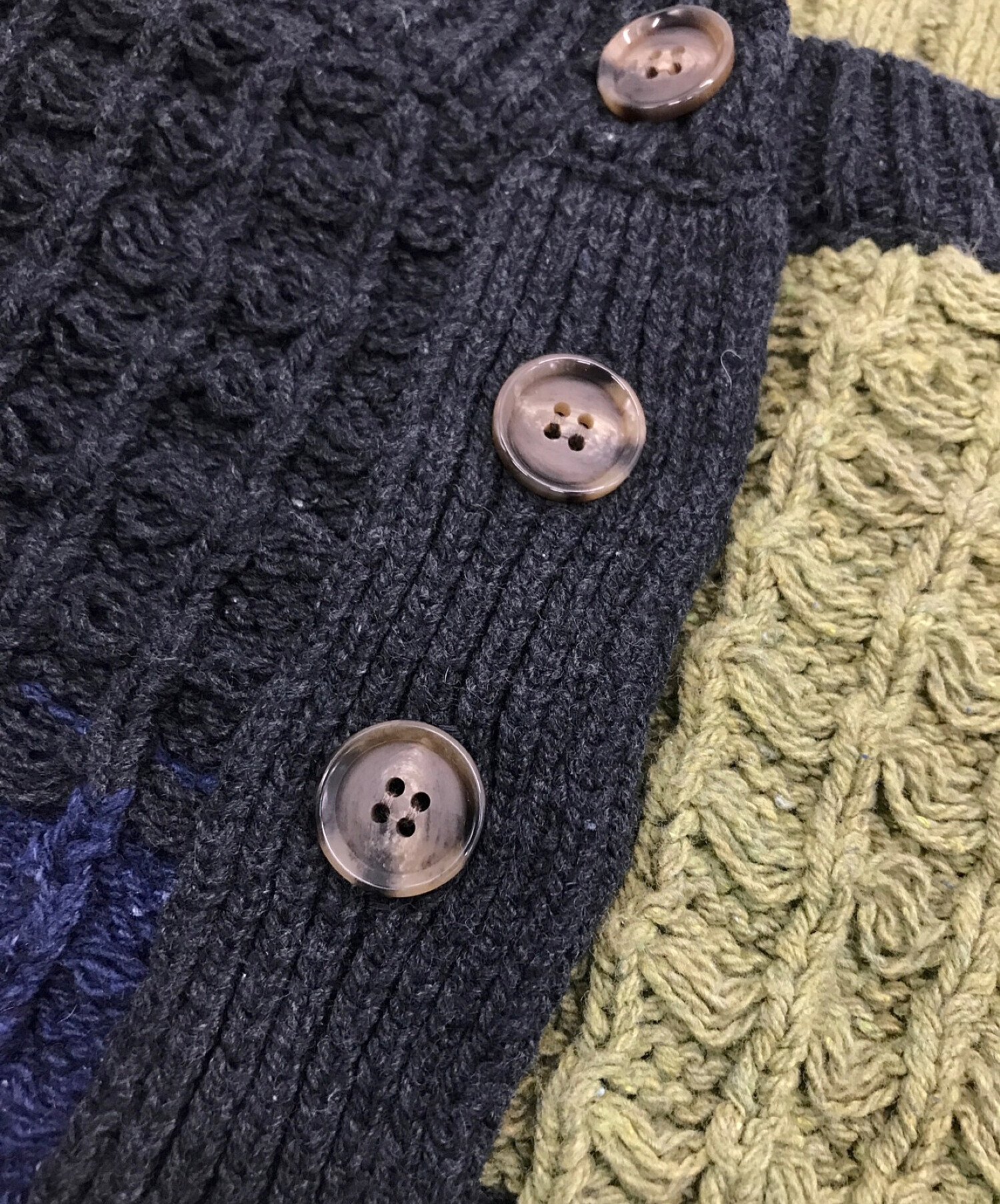 leinwande Bubble Patchwork Cardigan レディース