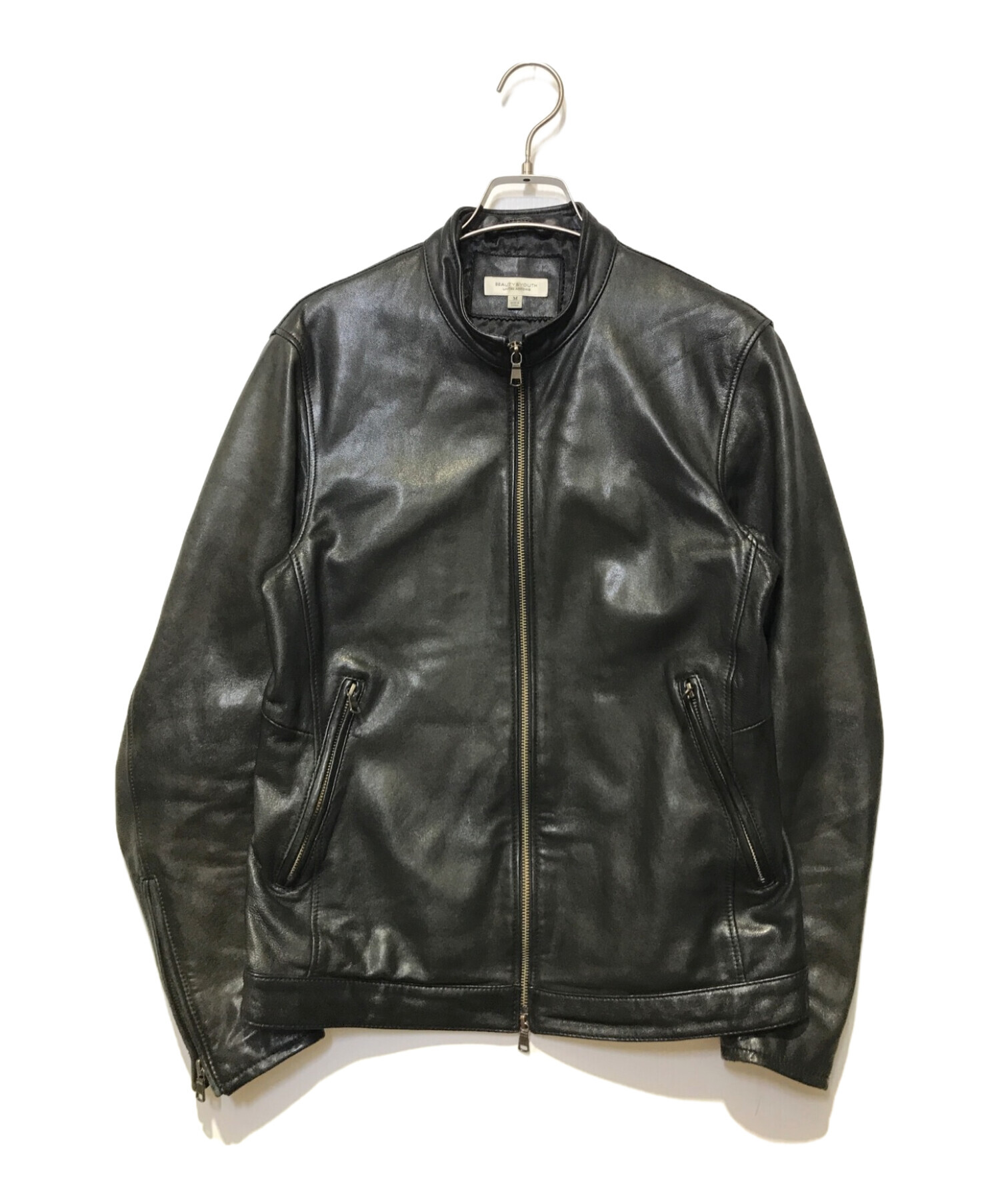 ユナイテッドアローズ B&Y レザージャケット 馬革 IDEAL 黒 M 