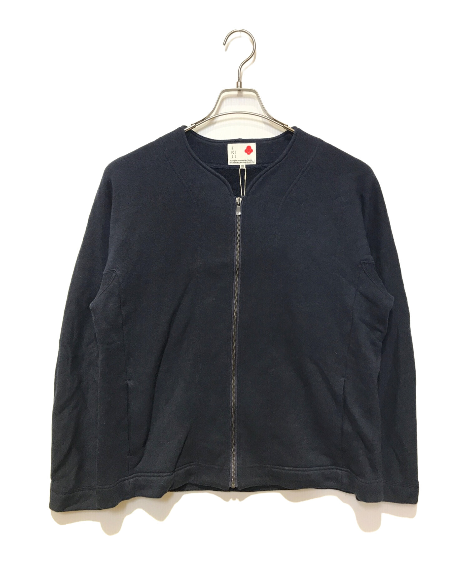 中古・古着通販】ikiji (イキジ) スウェットジャケット ネイビー  