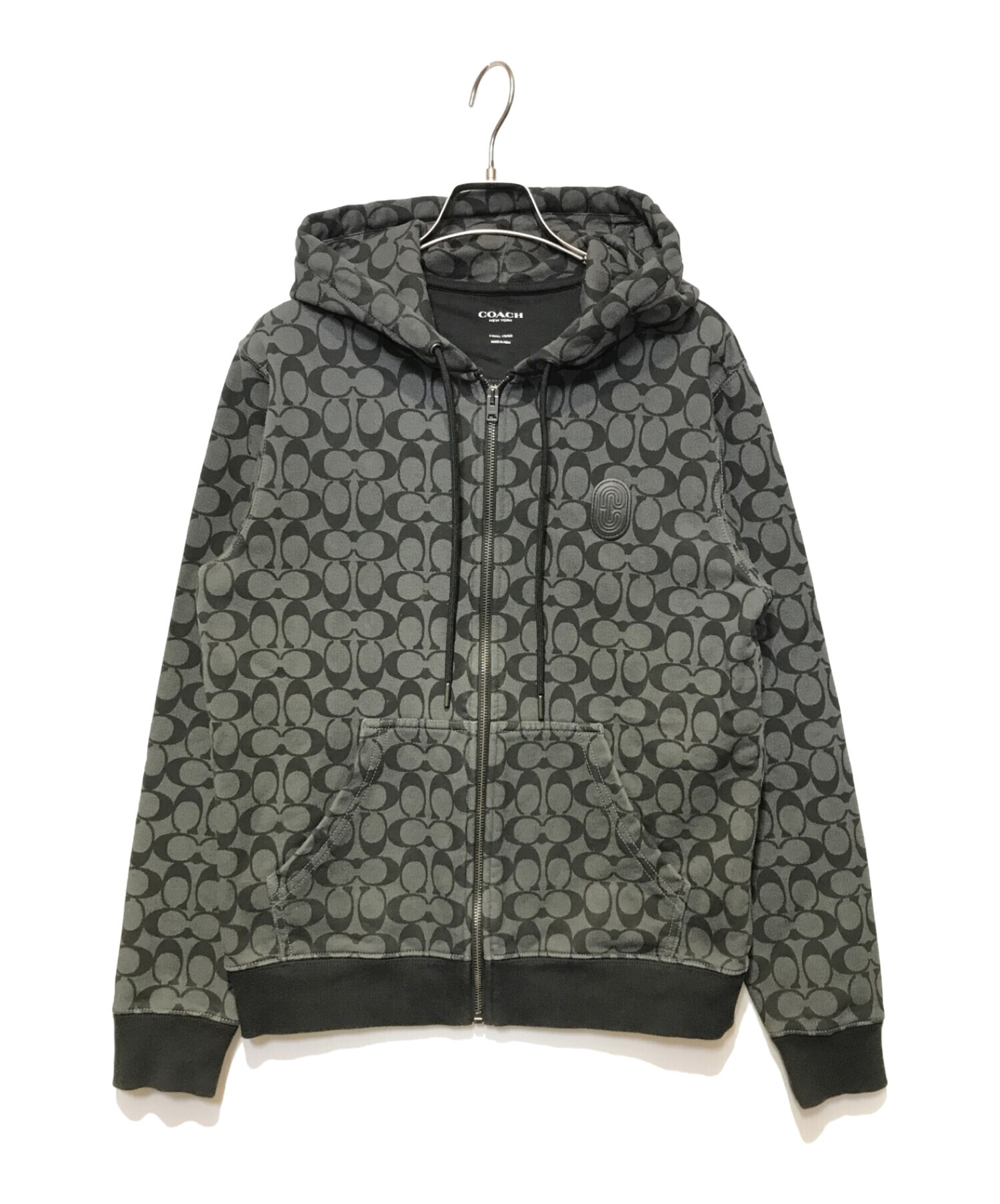 中古・古着通販】COACH (コーチ) シグネチャー柄ジップパーカー 