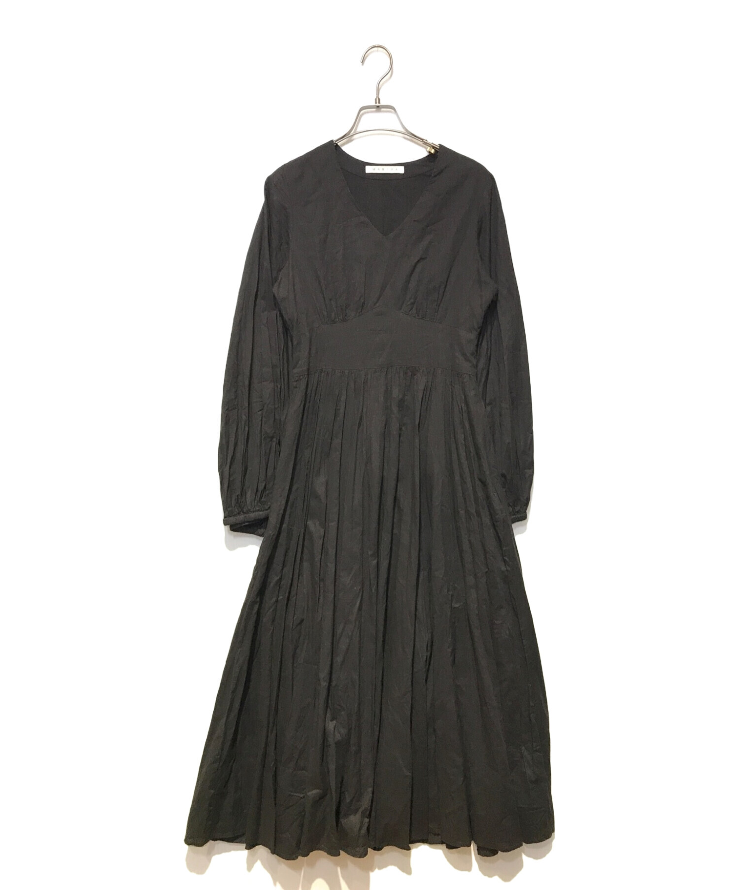 中古・古着通販】MARIHA (マリハ) コットンワンピース ブラック サイズ 