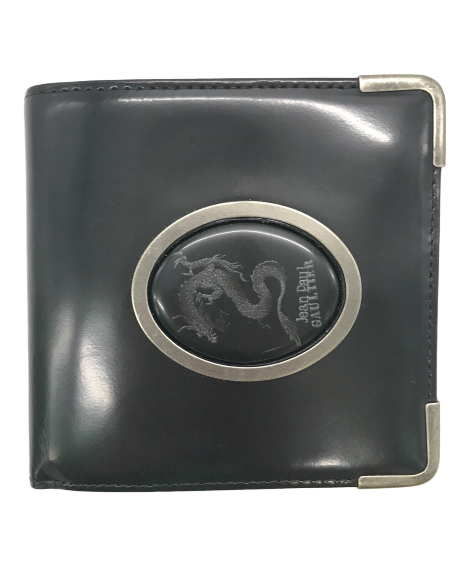 ジャンポールゴルチエ 二つ折り財布 ブラック Jean Paul GAULTIER