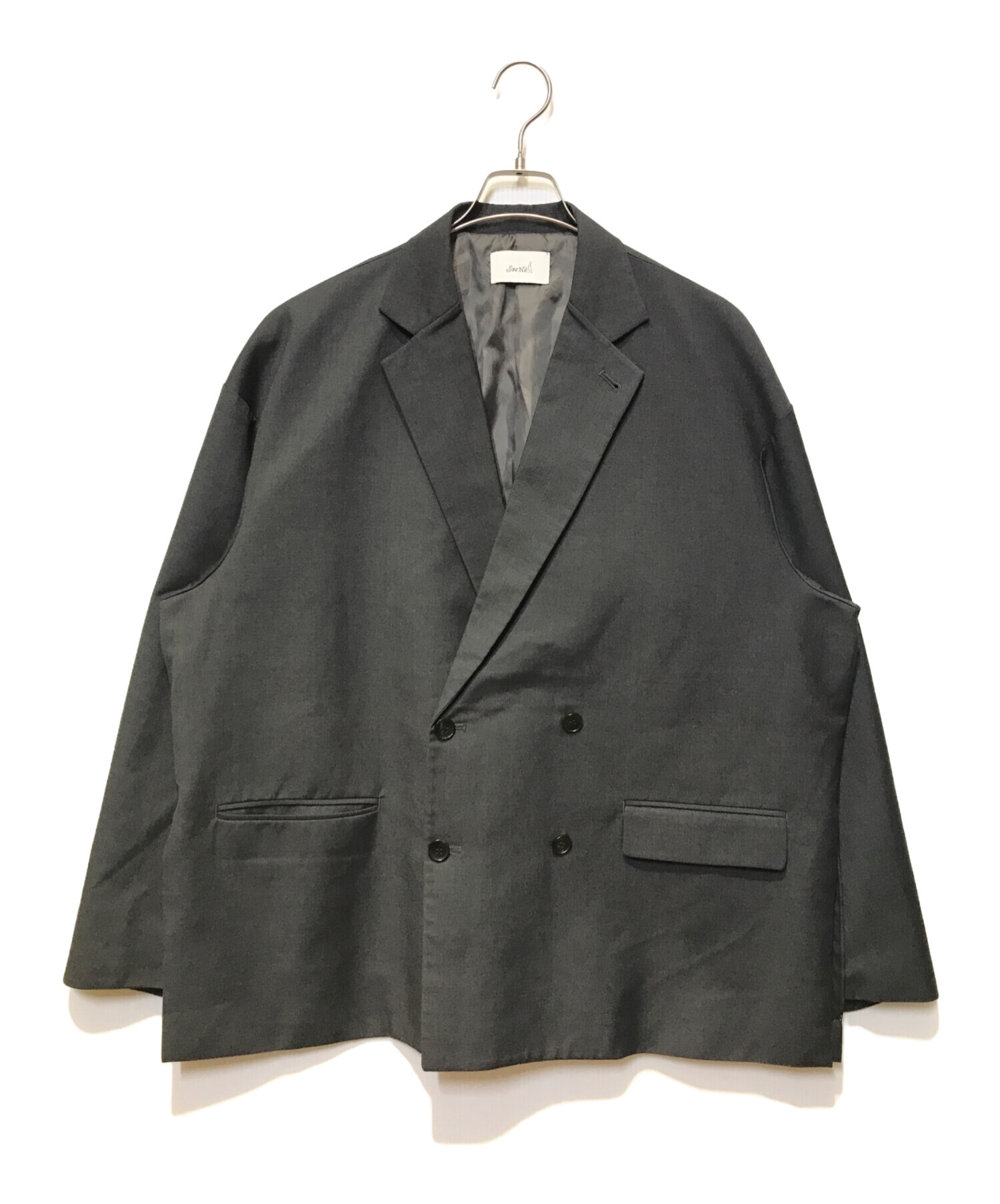 ソエルテ soerte オーバーサイズダブルブレストジャケット ブラウン