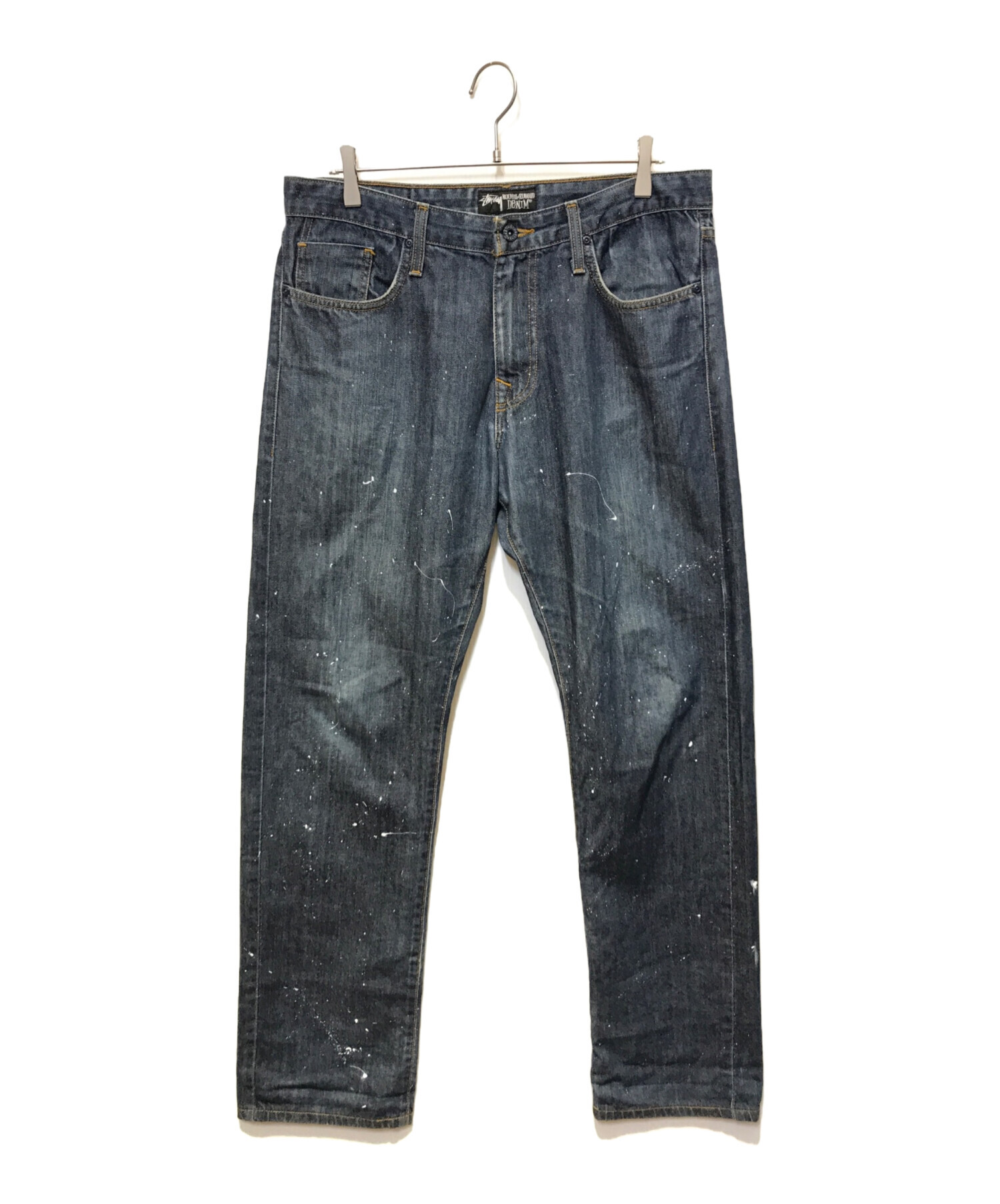 中古・古着通販】stussy (ステューシー) ペイントデニムパンツ 