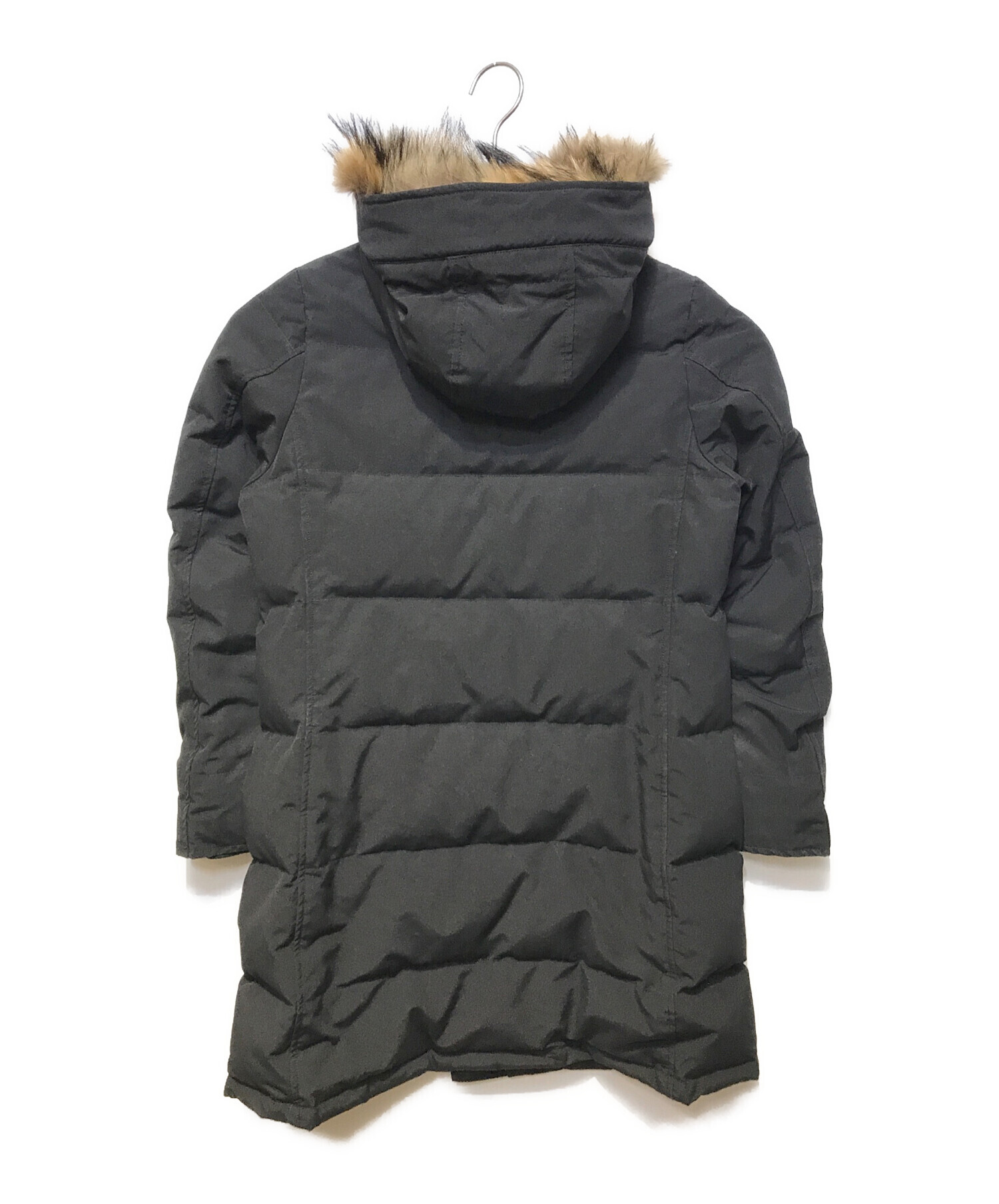 中古・古着通販】DANTON (ダントン) DOWNフードロングコート ブラック 