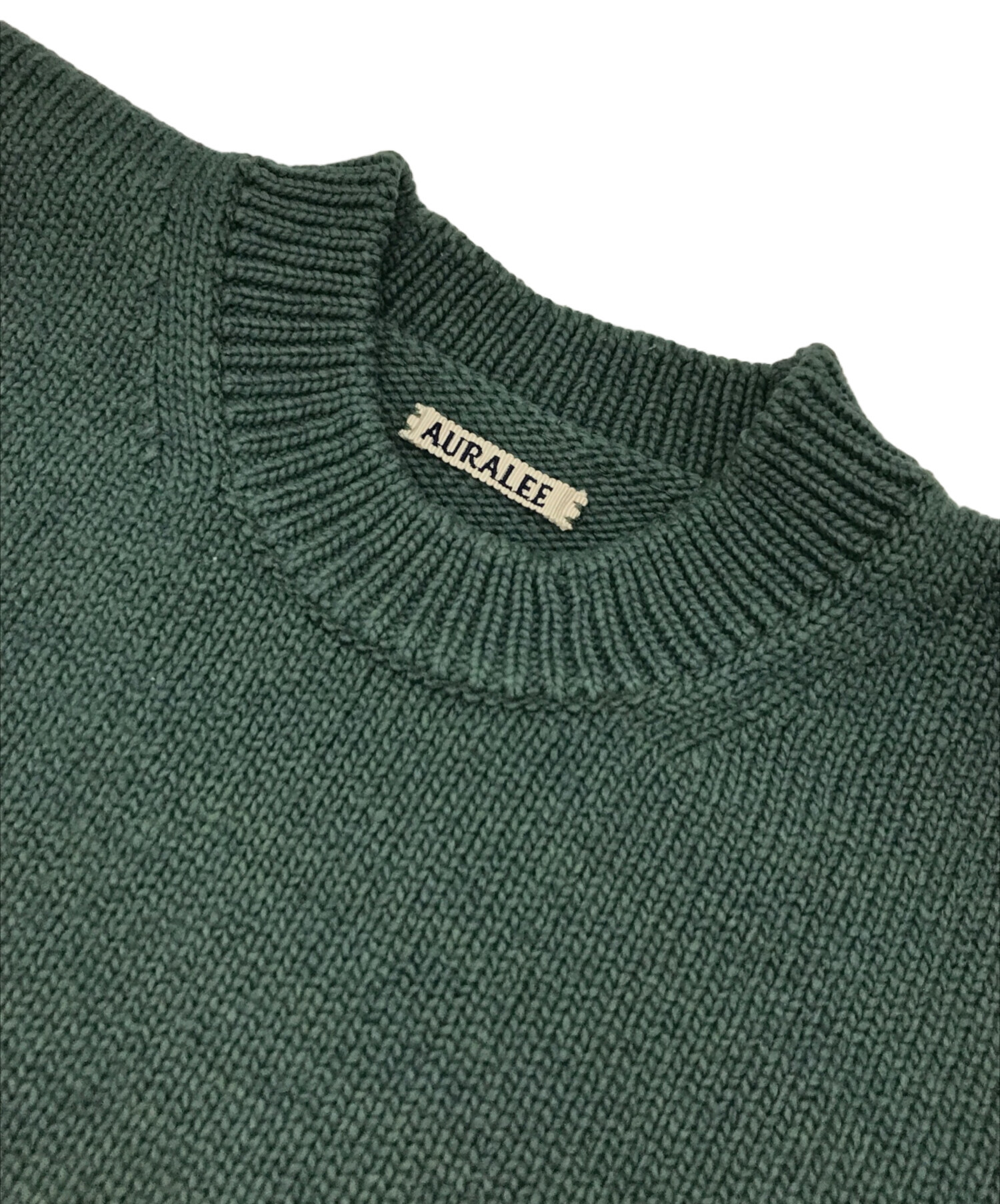 Auralee Felt Wool Yarn Knit Green