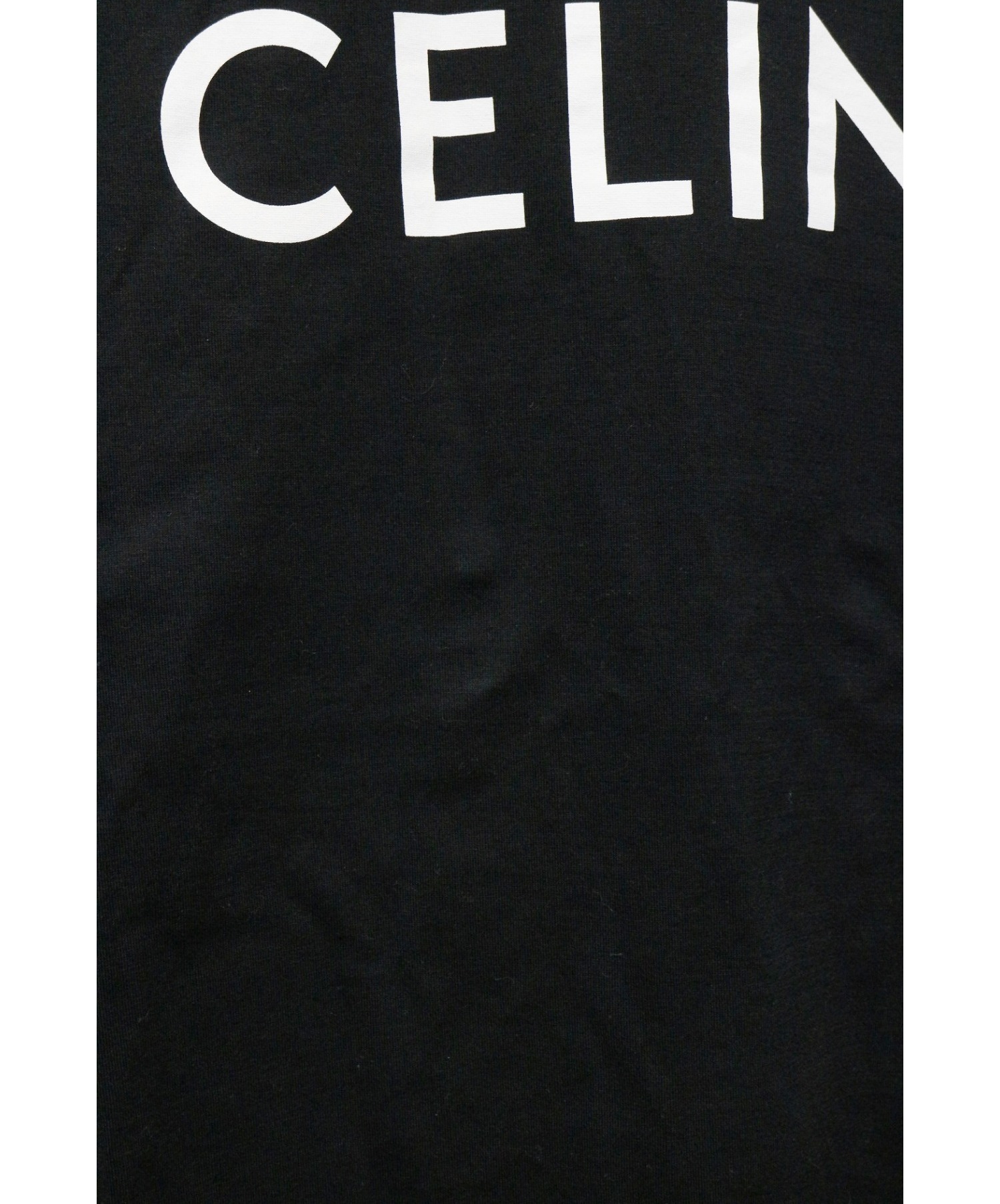 CELINE (セリーヌ) ロゴプリントTシャツ ブラック サイズ:L