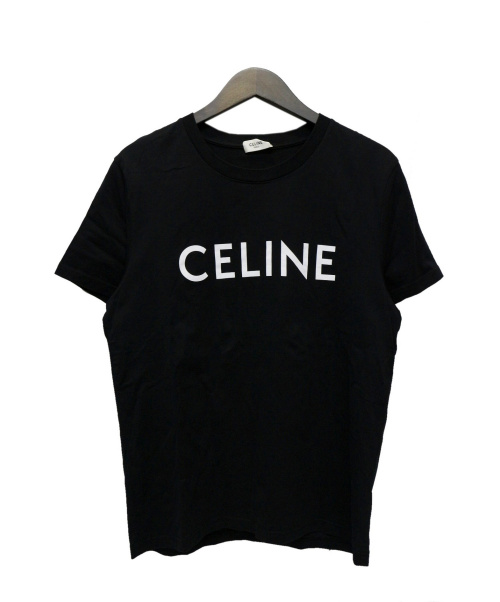 中古・古着通販】CELINE (セリーヌ) ロゴプリントTシャツ ブラック 