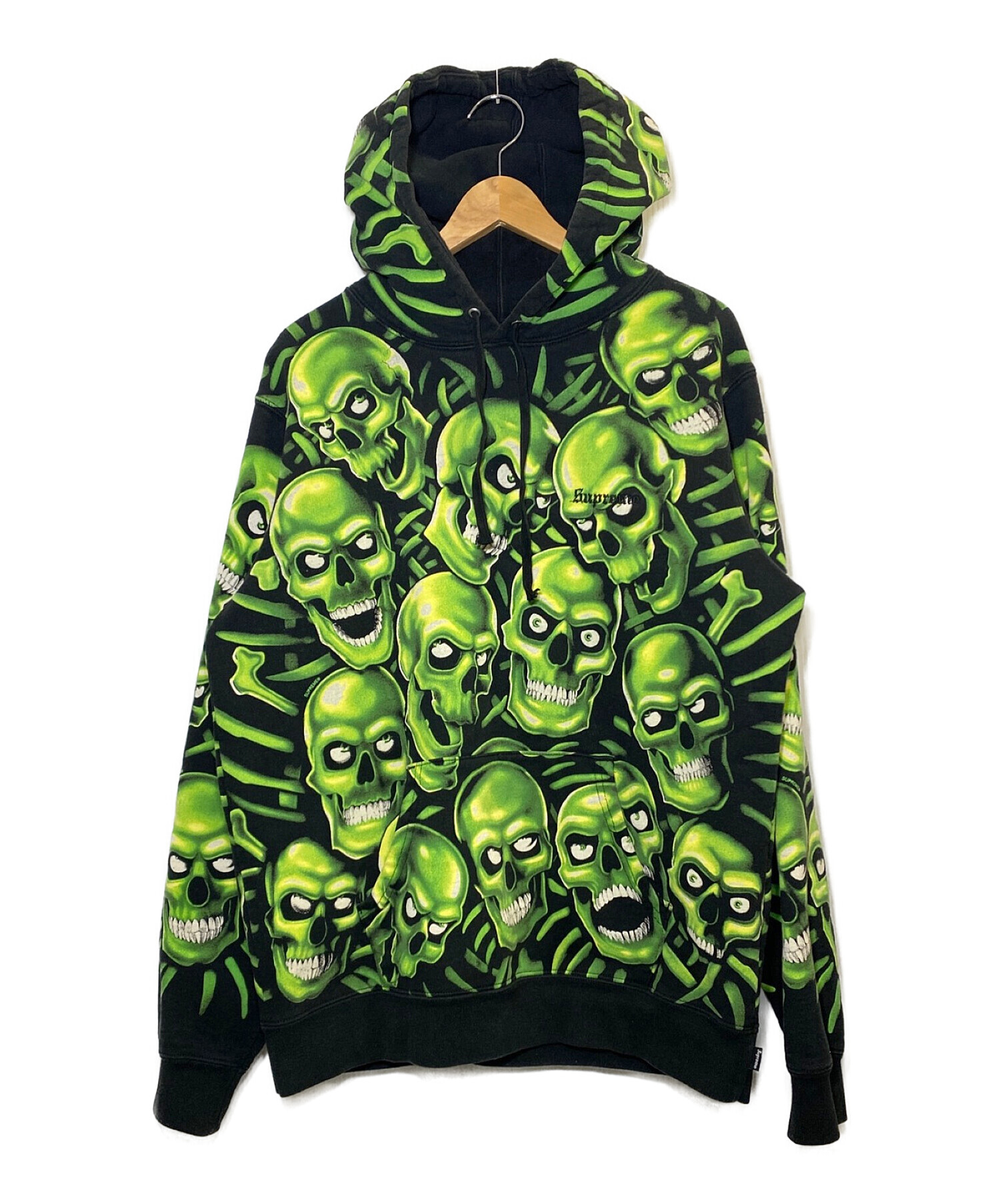 Supreme (シュプリーム) Skull Hooded Sweatshirt ブラック サイズ:M