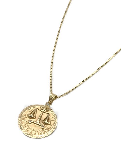 18ss supreme gold justice pendant ネックレス