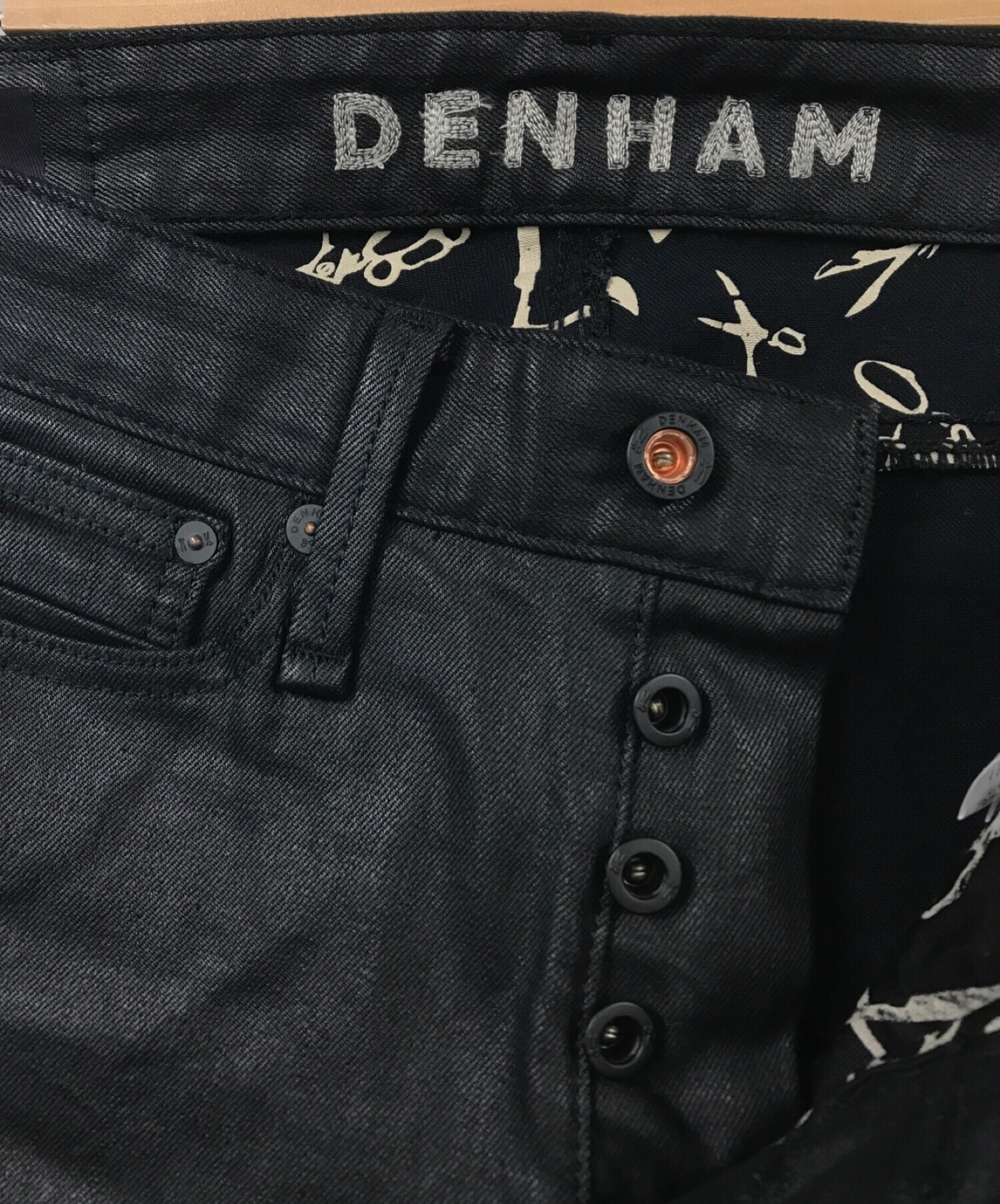 Denham (デンハム) MERCURY BLACK SKINNY FIT ブラック サイズ:27