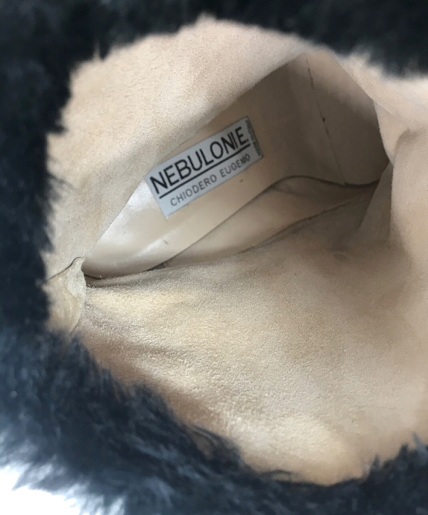 中古・古着通販】NEBULONIE (ネブローニ) ファー切替ショートブーツ 