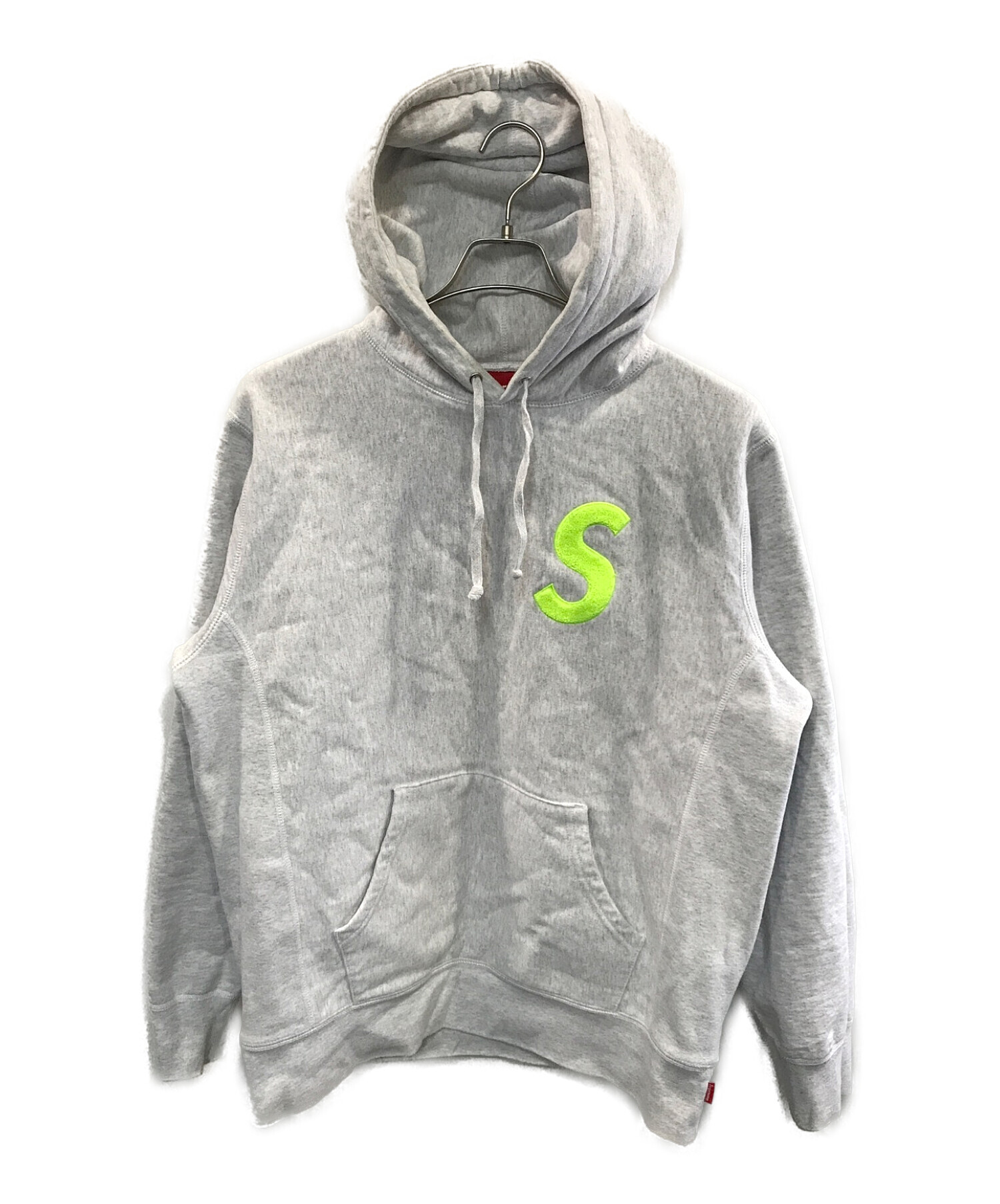 SUPREME S Logo Hooded Sweatshirt グレー L