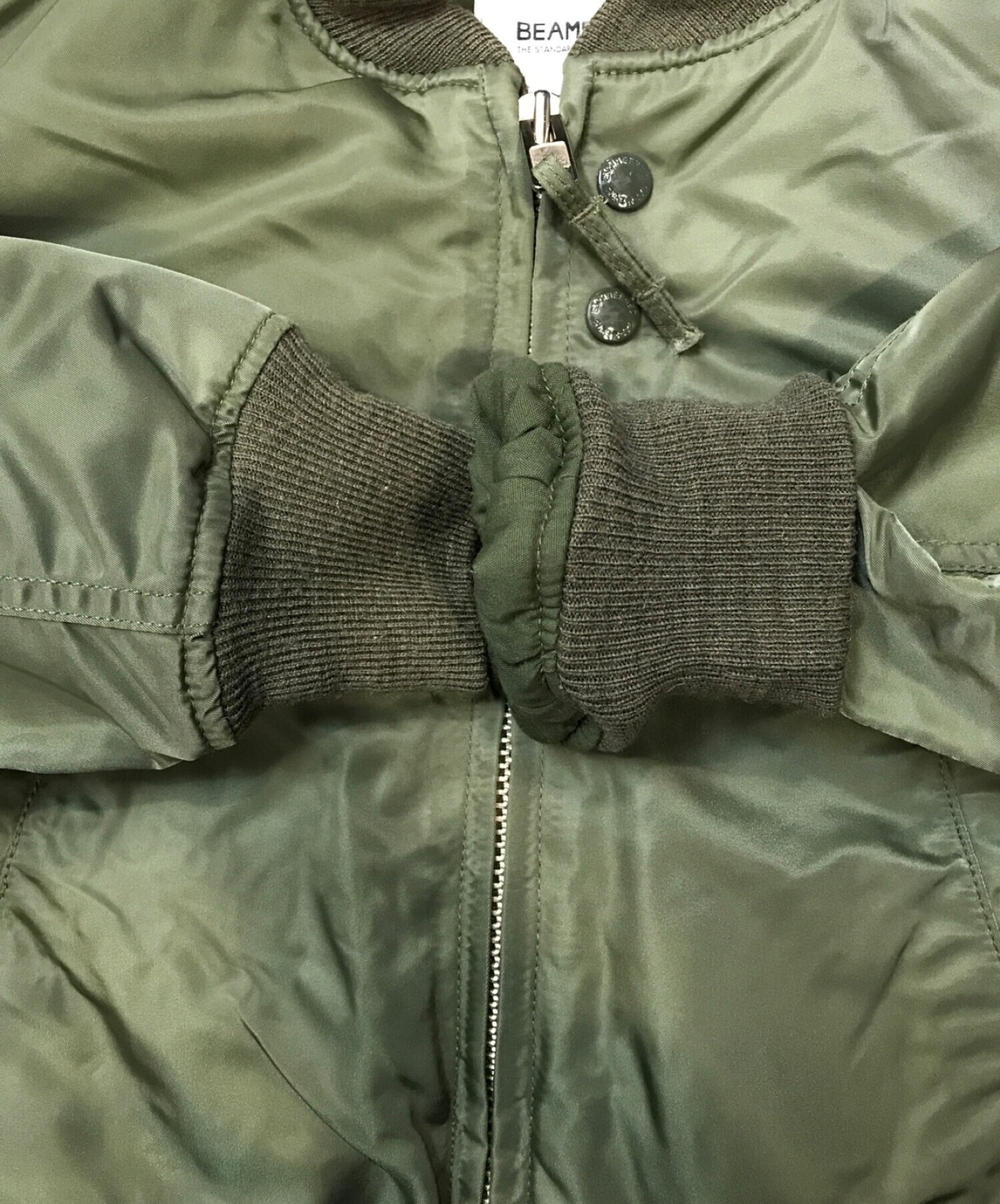 Engineered Garments (エンジニアド ガーメンツ) BEAMS BOY (ビームスボーイ) 別注MA-1ジャケット カーキ サイズ:P