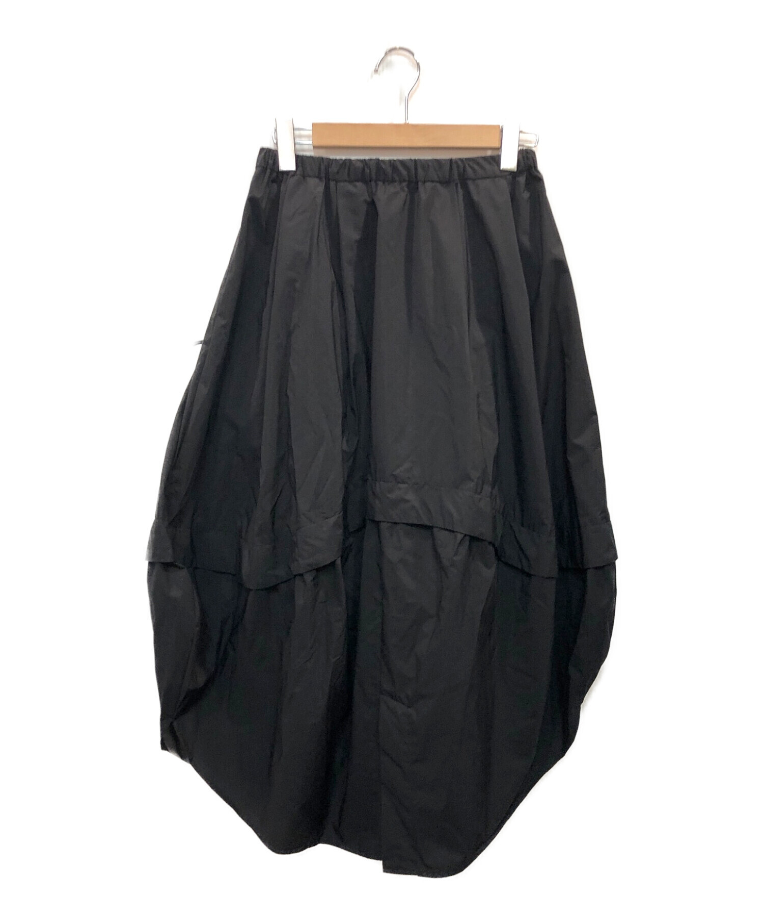 nagonstans (ナゴンスタンス) PERTEX SHIELDドロストコクーンスカート ブラック サイズ:S