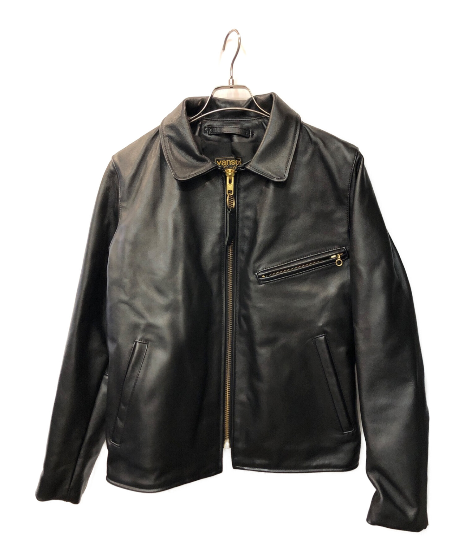 中古・古着通販】VANSON (バンソン) レザーライダースジャケット 