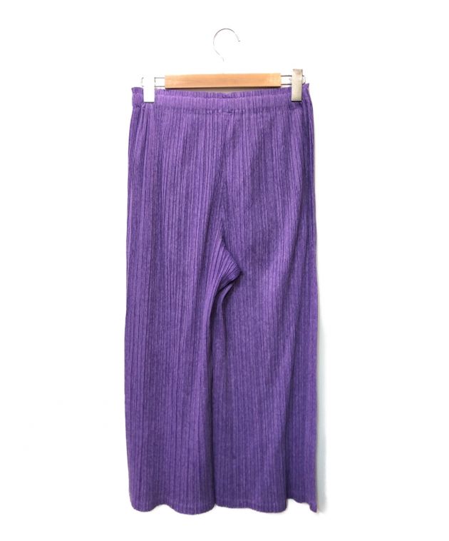 プリーツプリーズ イッセイミヤケ パンツ パープル サイズ4