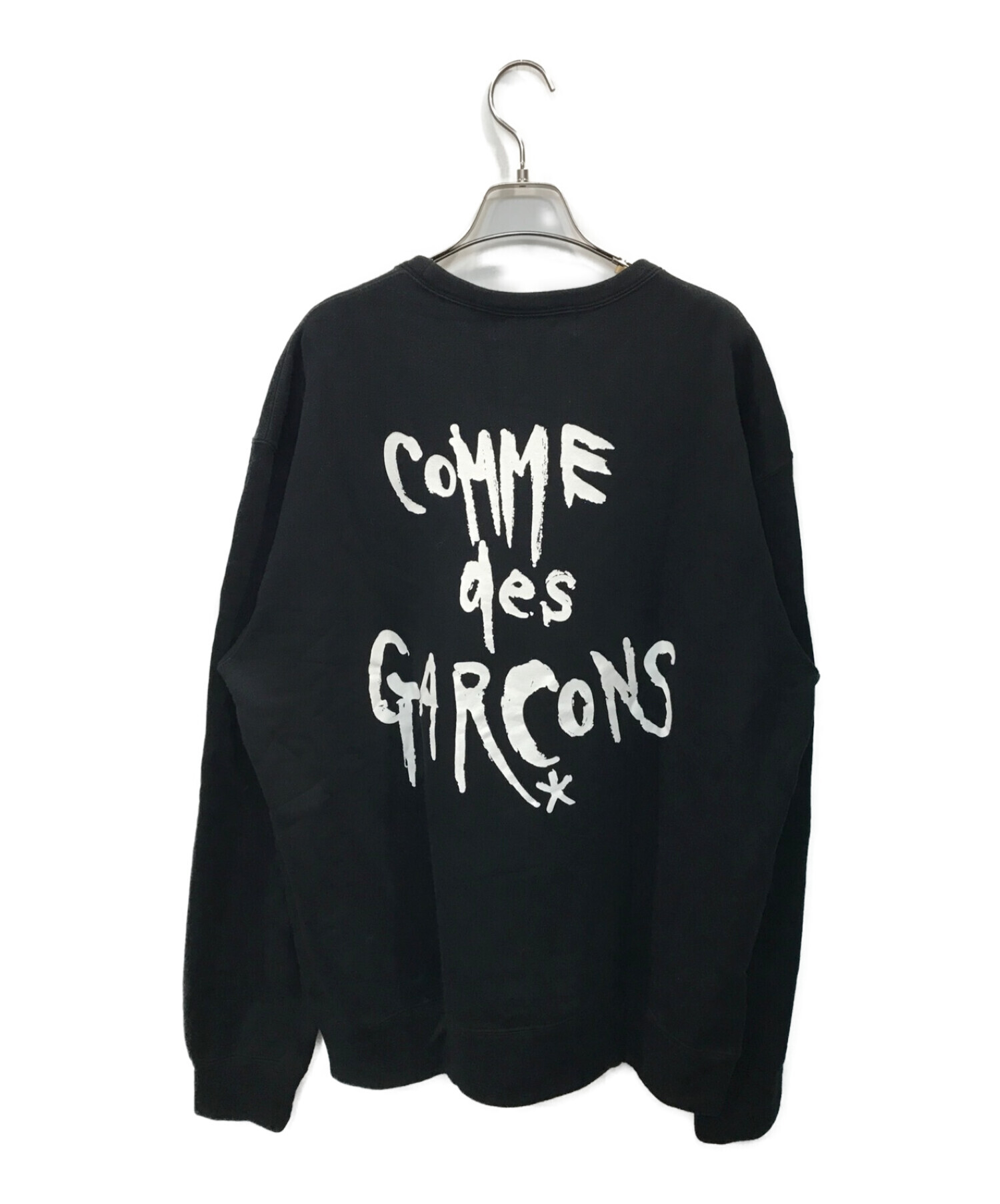 black market COMME des GARCONS (ブラックマーケットコムデギャルソン) CHIC PUNKクルーネックスウェット  ブラック サイズ:XXL