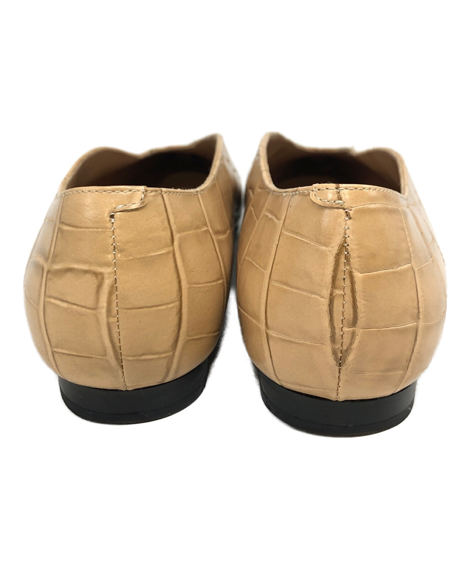 ペリーコクロコ型押しフラットシューズ