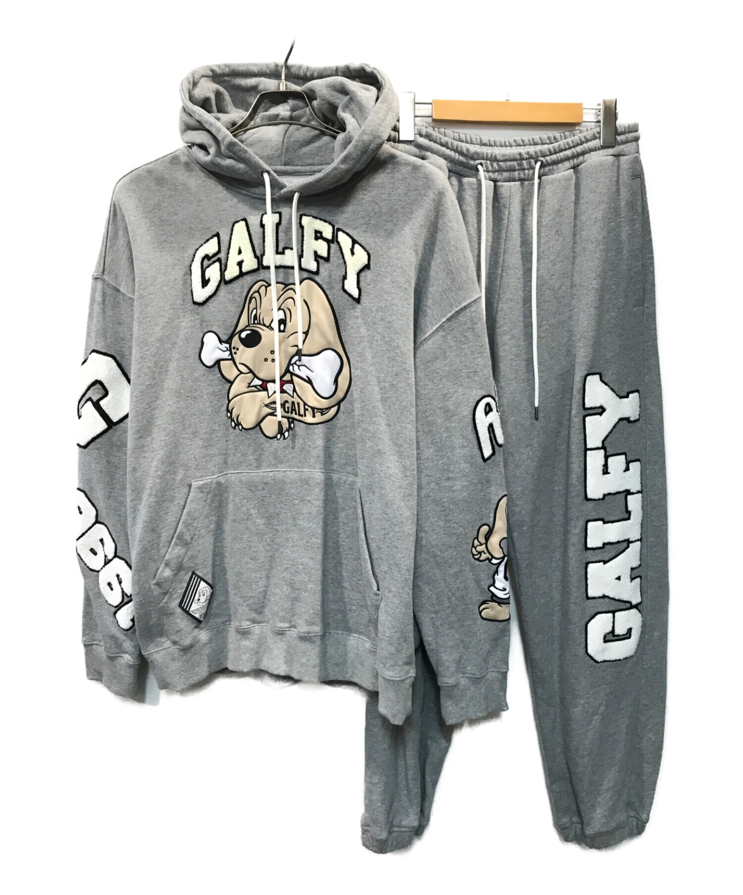 【新品タグ付】GALFY ガルフィー セットアップ ホワイト 中型犬 L メンズ