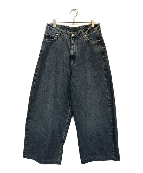 超希少極太 ZARA×STEVEN MEISEL WIDE-LEGデニムパンツ黒 恐 