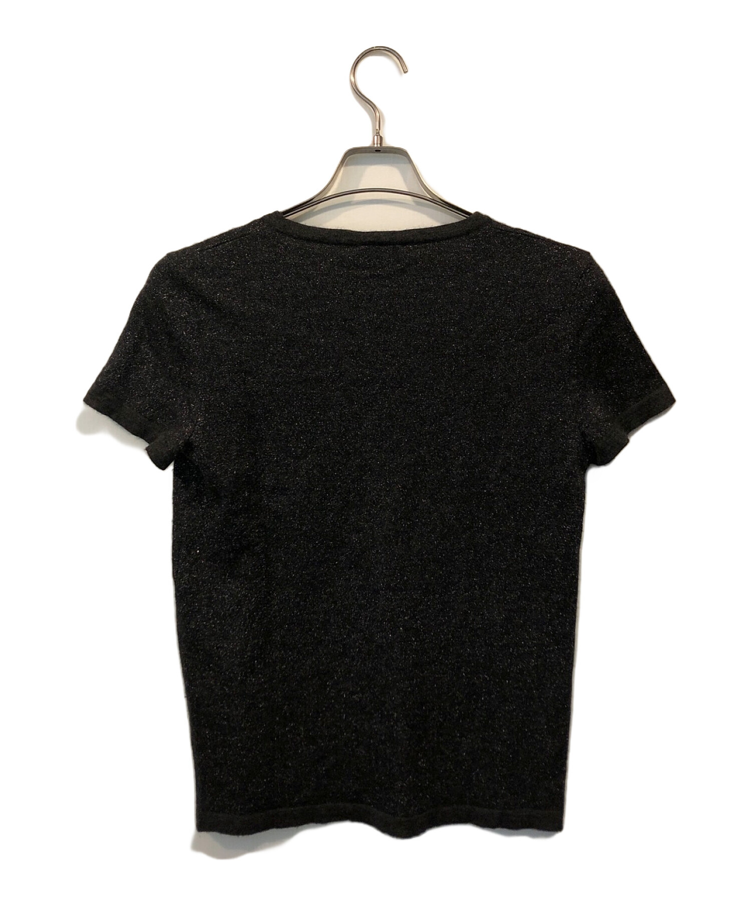 中古・古着通販】CHANEL (シャネル) 半袖カシミヤブレンドニット 