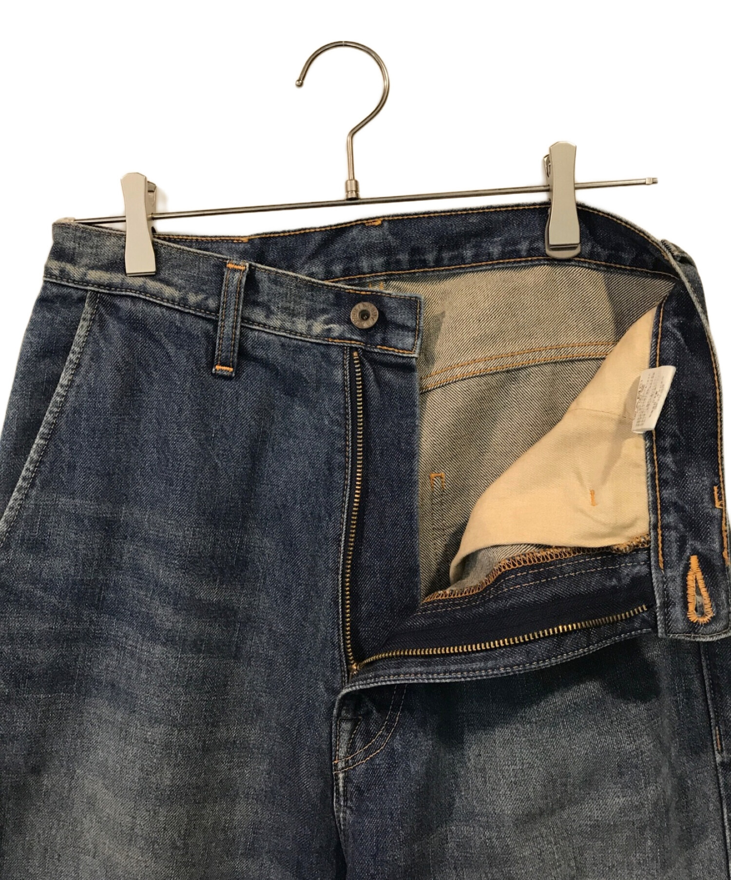 激安 価格 KAPITAL 14ozブラック×キナリデニム ポートバギーパンツ