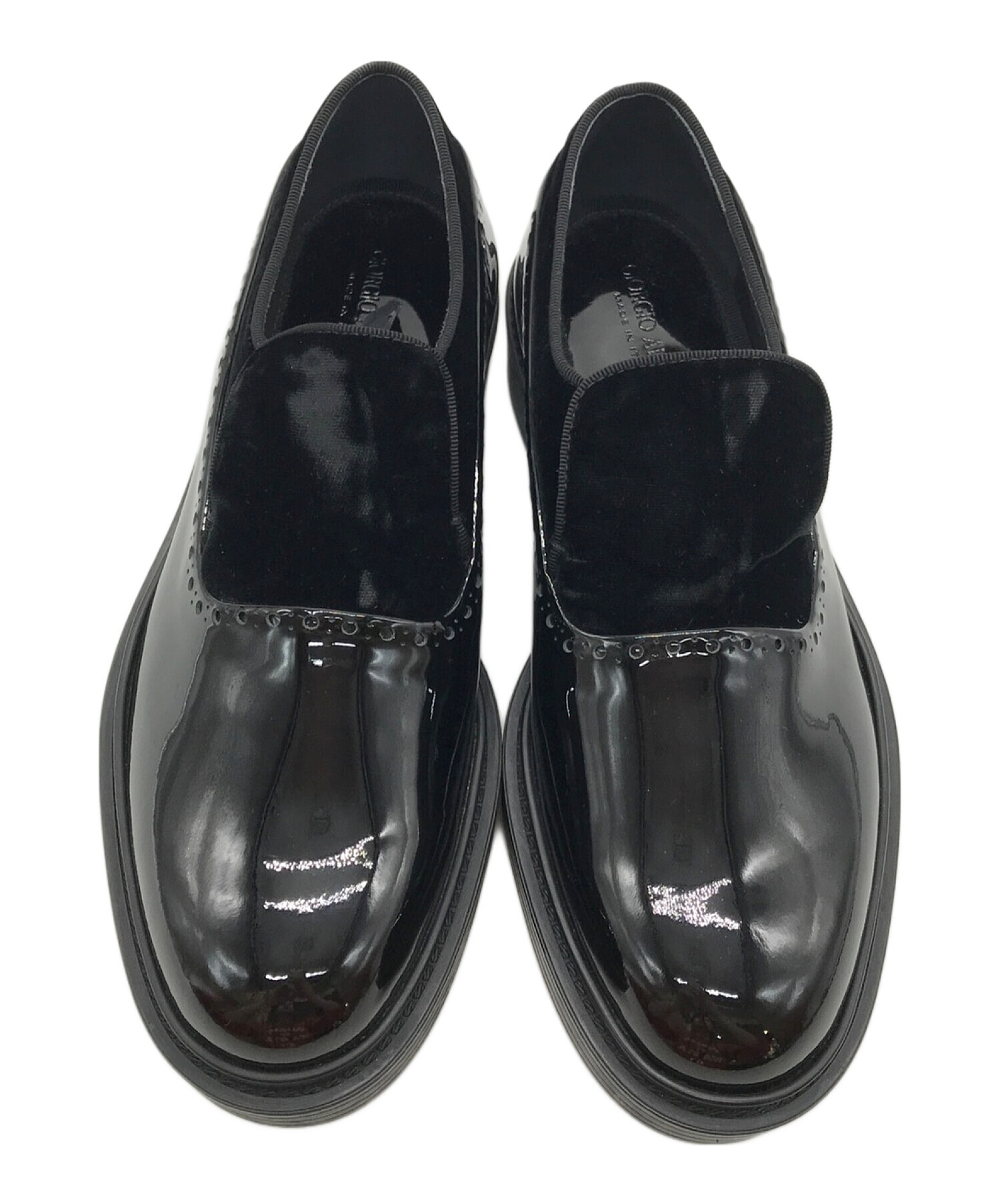 中古・古着通販】GIORGIO ARMANI (ジョルジョアルマーニ) ベロア切替 